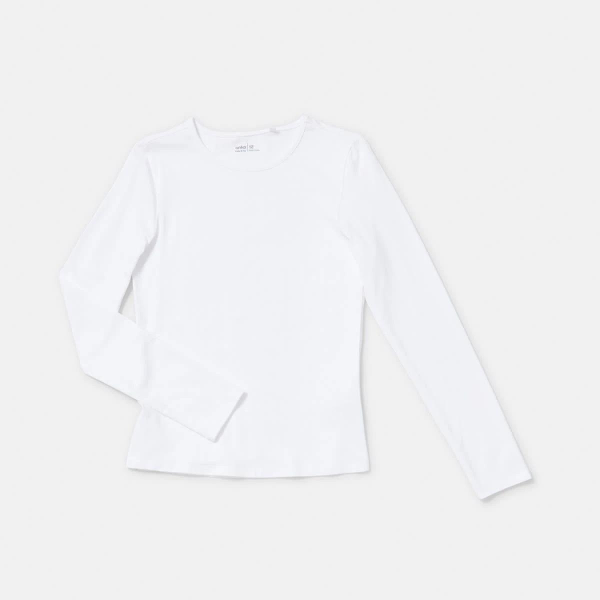 7 Plain Long Sleeve Top White, 7 of 8