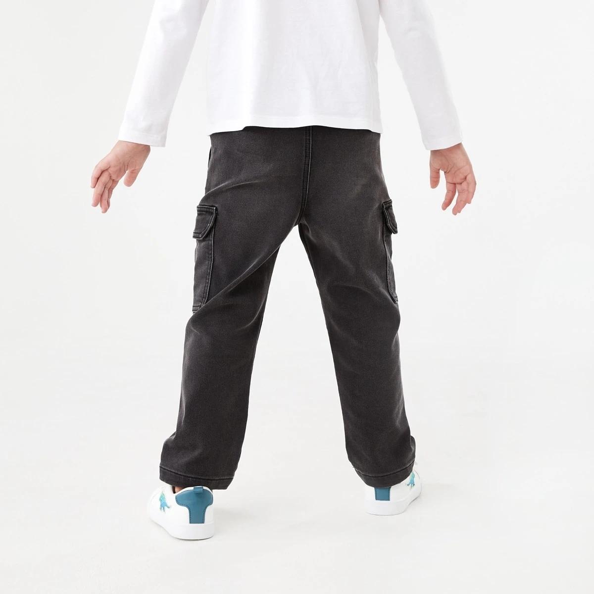 2 Denim Cargo Pants BLACK WASH, 2 of 9