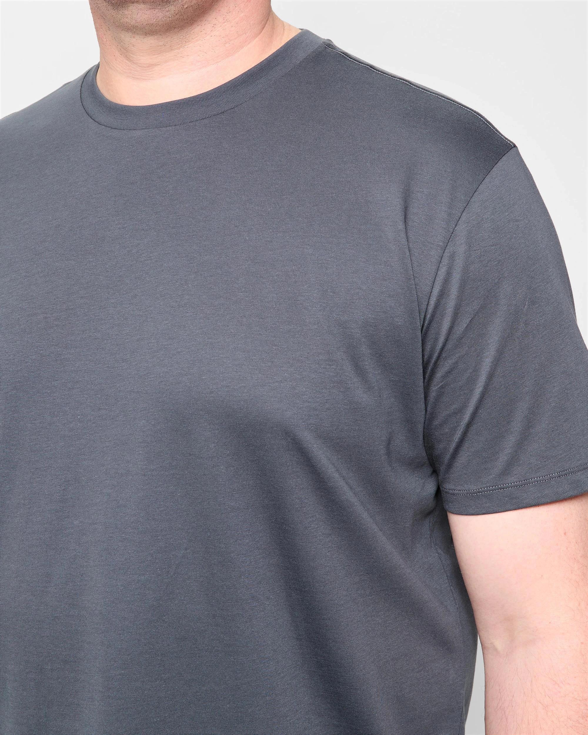 5 Target Man Plus Plus Size Australian Cotton Crew T-Shirt DARK GREY, 5 of 5