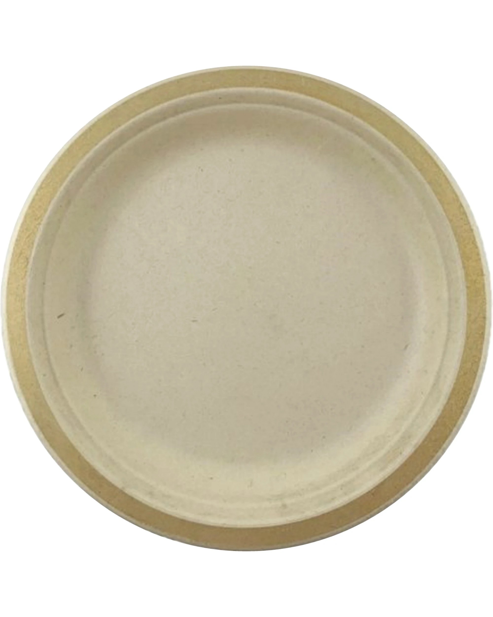 1 Alpen Gold Rim Sugar Cane Large Plates Pack of 10 - Gold, 1 of 3