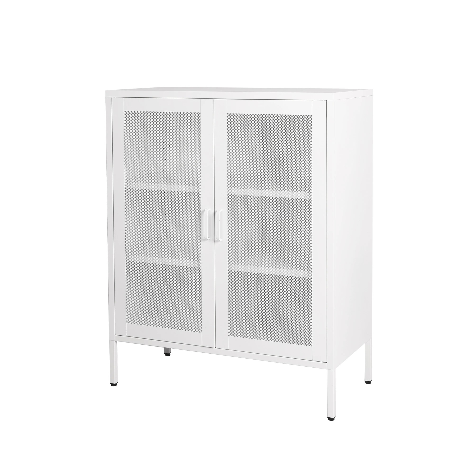 1 Levede Storage Cabinet Steel Kitchen Cupboard Metal Bookcase Filing Office White, 1 of 7