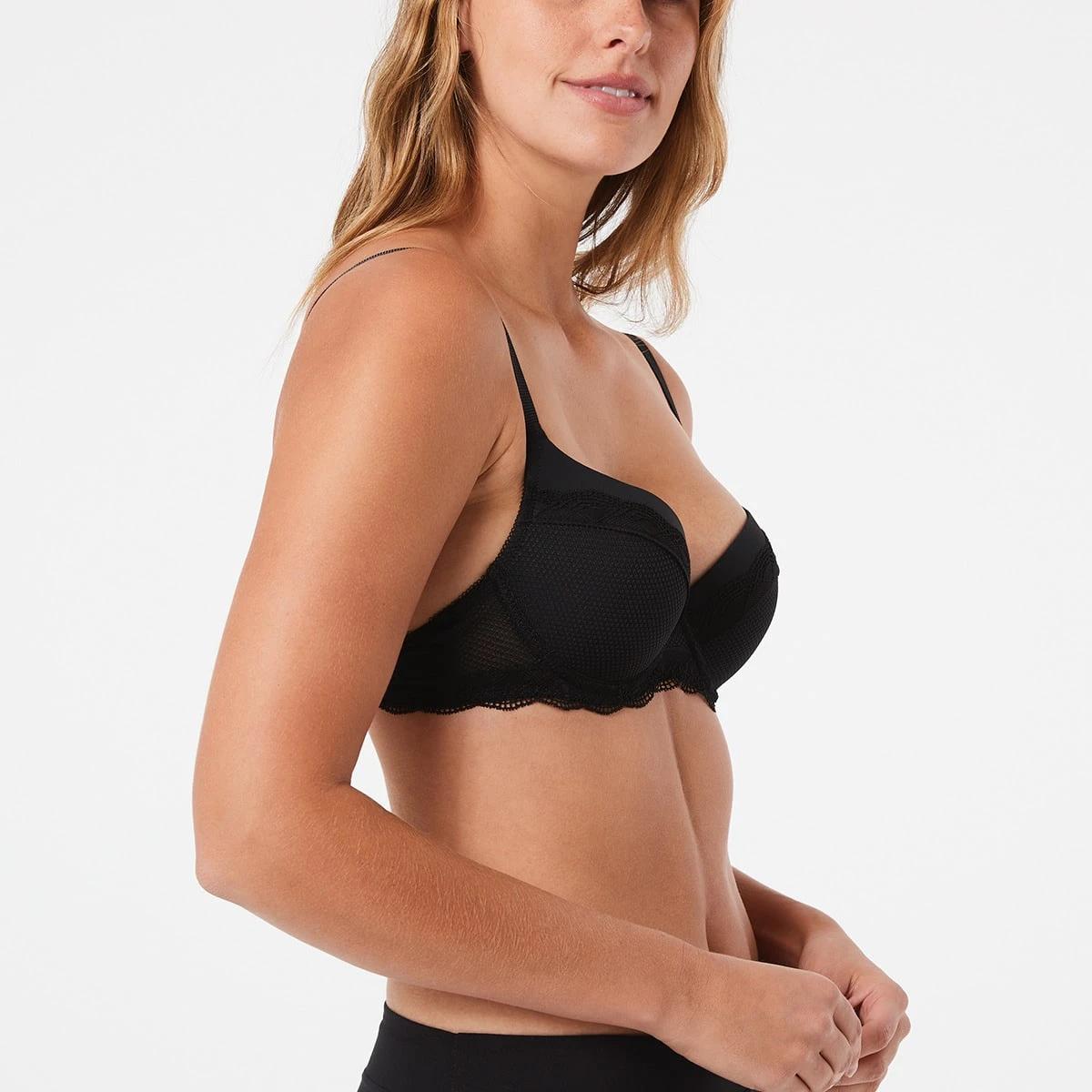 2 Double Push-Up Lace Bra BLACK, 2 of 4