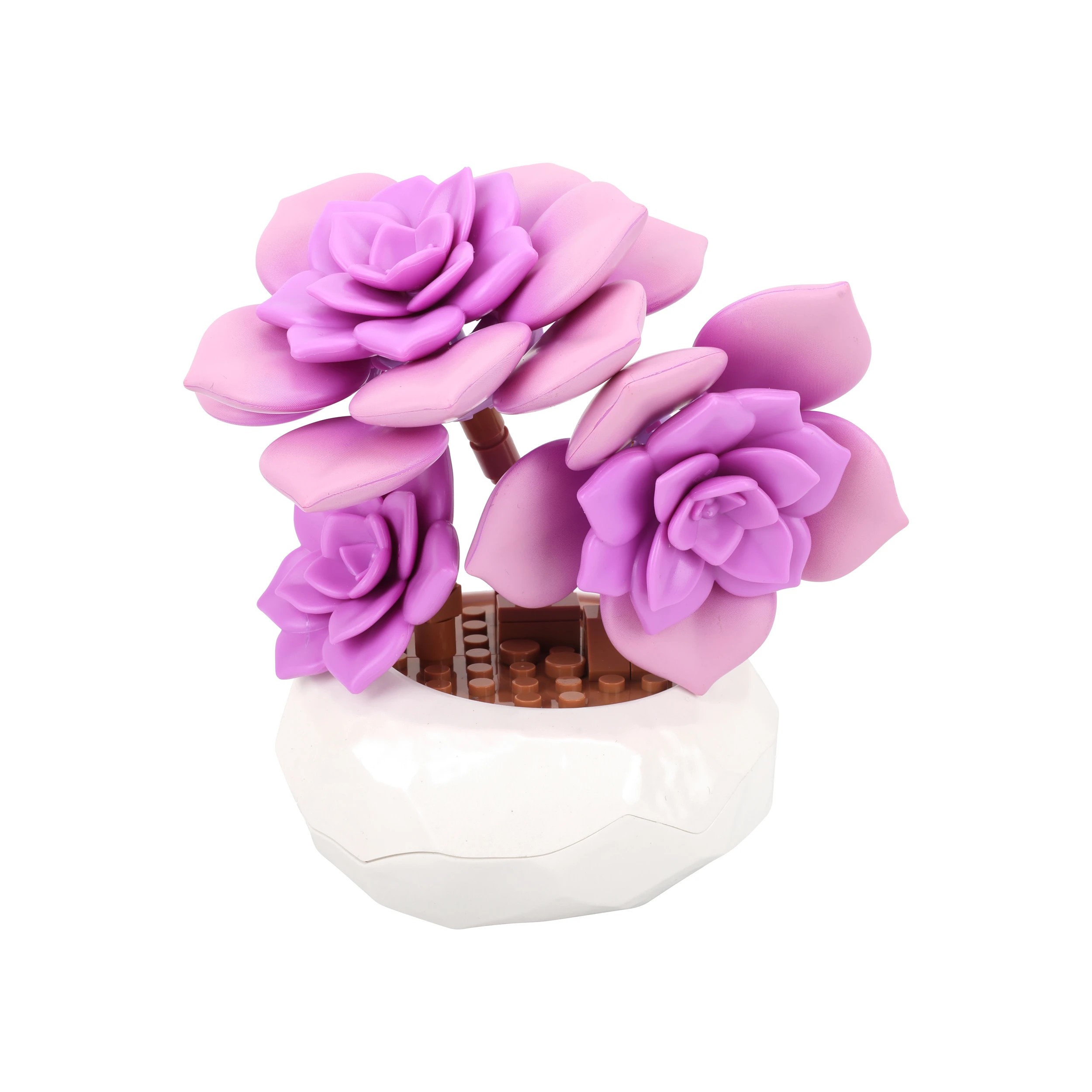 4 Mini Blocks Flower Series: Succulent Pot - Assorted, 4 of 8