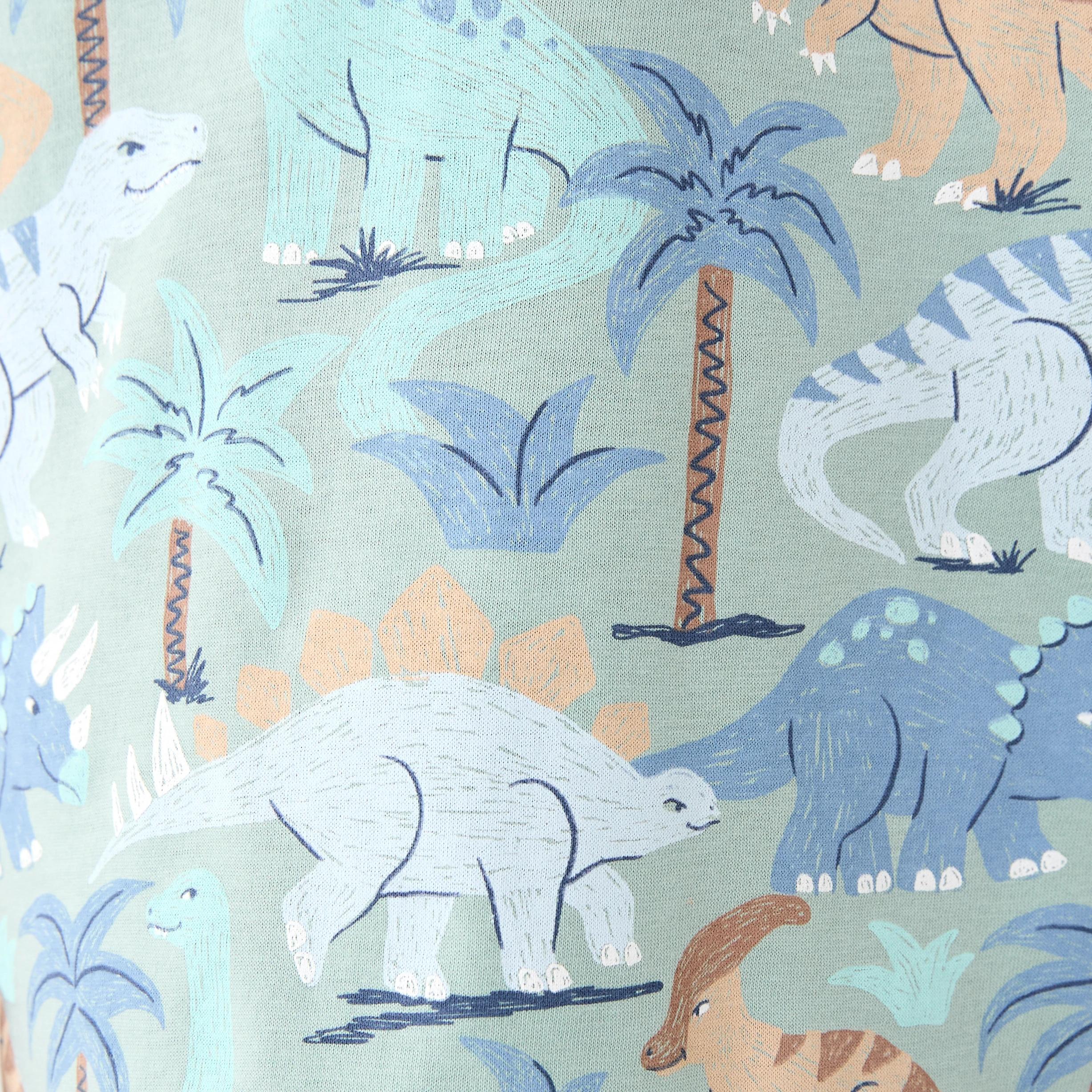 5 Short Sleeve Jersey Pyjama Set BLUE DINO, 5 of 7