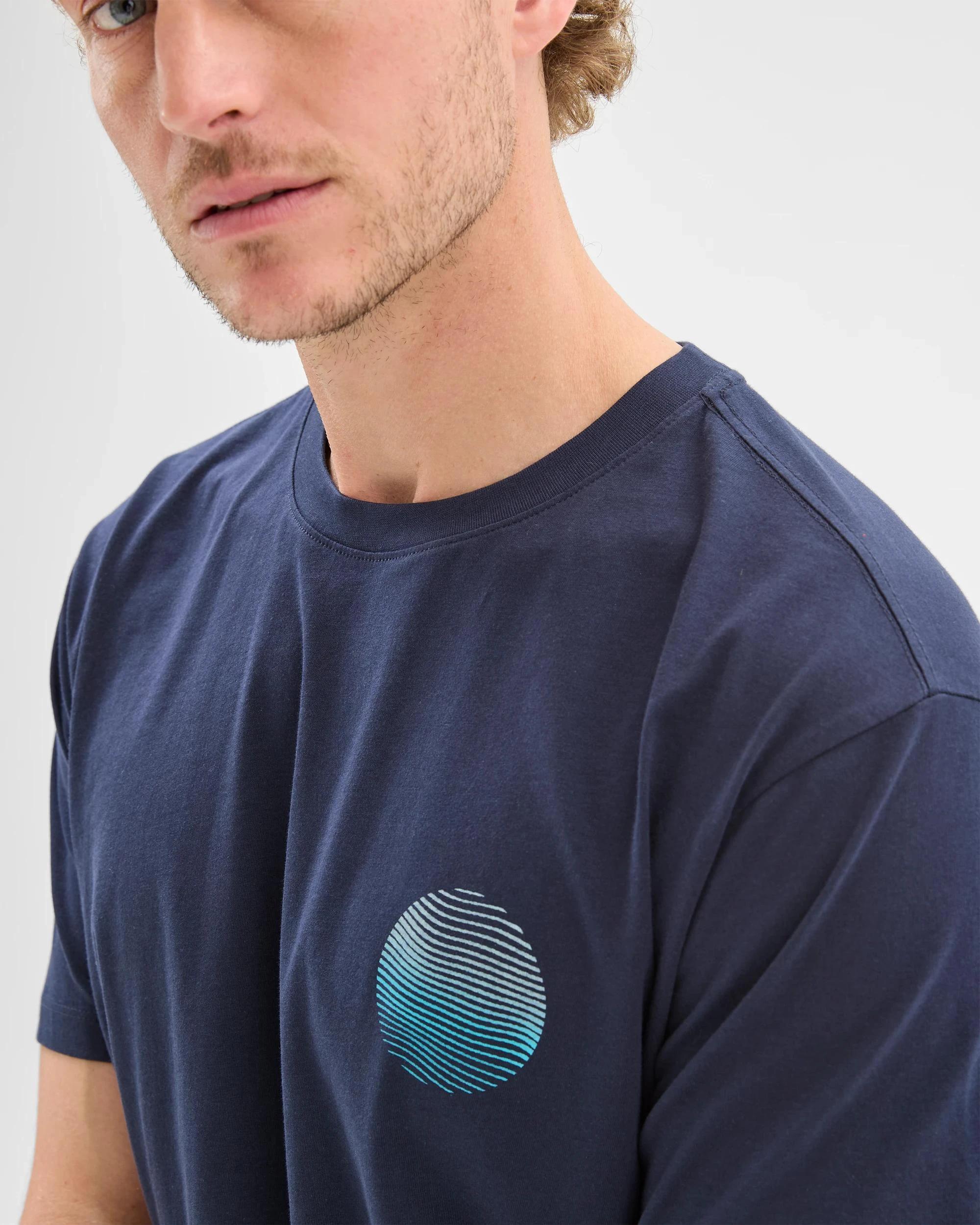 5 Target Australian Cotton Currents Print T-Shirt NAVY, 5 of 6