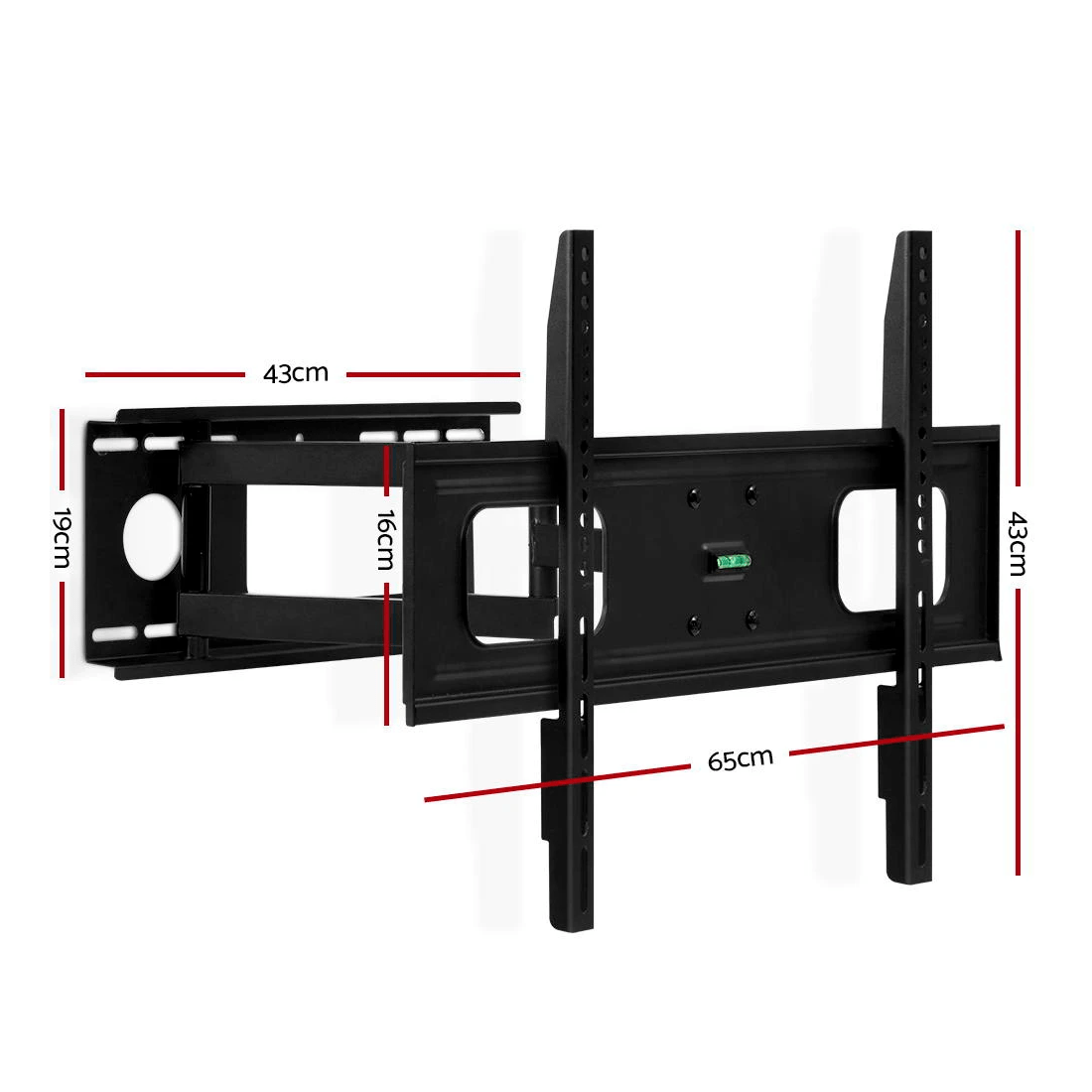 2 Artiss TV Wall Mount Bracket for 32"-70" LED LCD TVs Full Motion Strong Arms - Black, 2 of 7