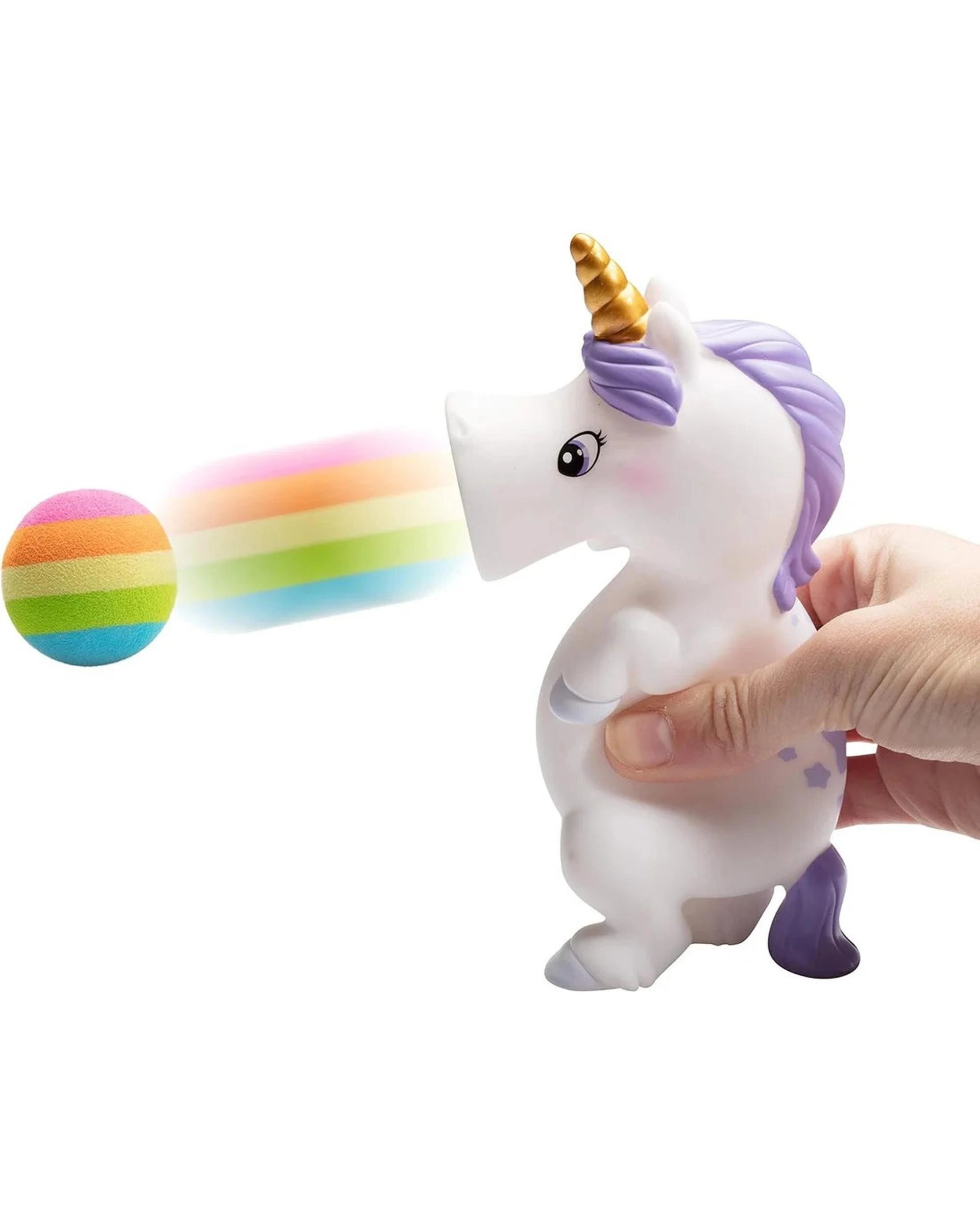 3 Hog Wild White Unicorn Popper Soft Ball Shooter - White, 3 of 5