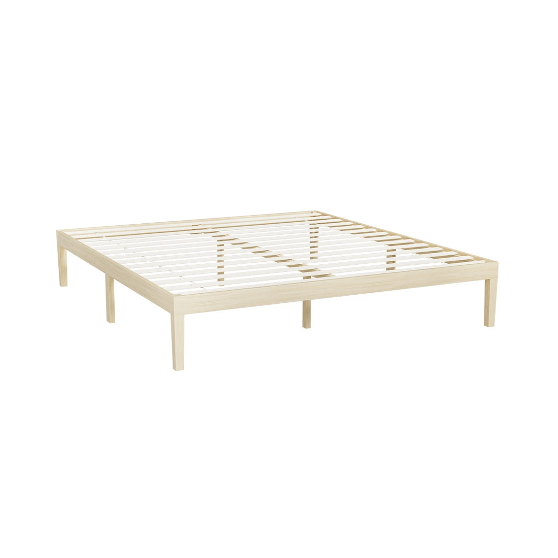 1 Artiss Bed Frame King Size Wooden Bed Base BRUNO - Brown, 1 of 7