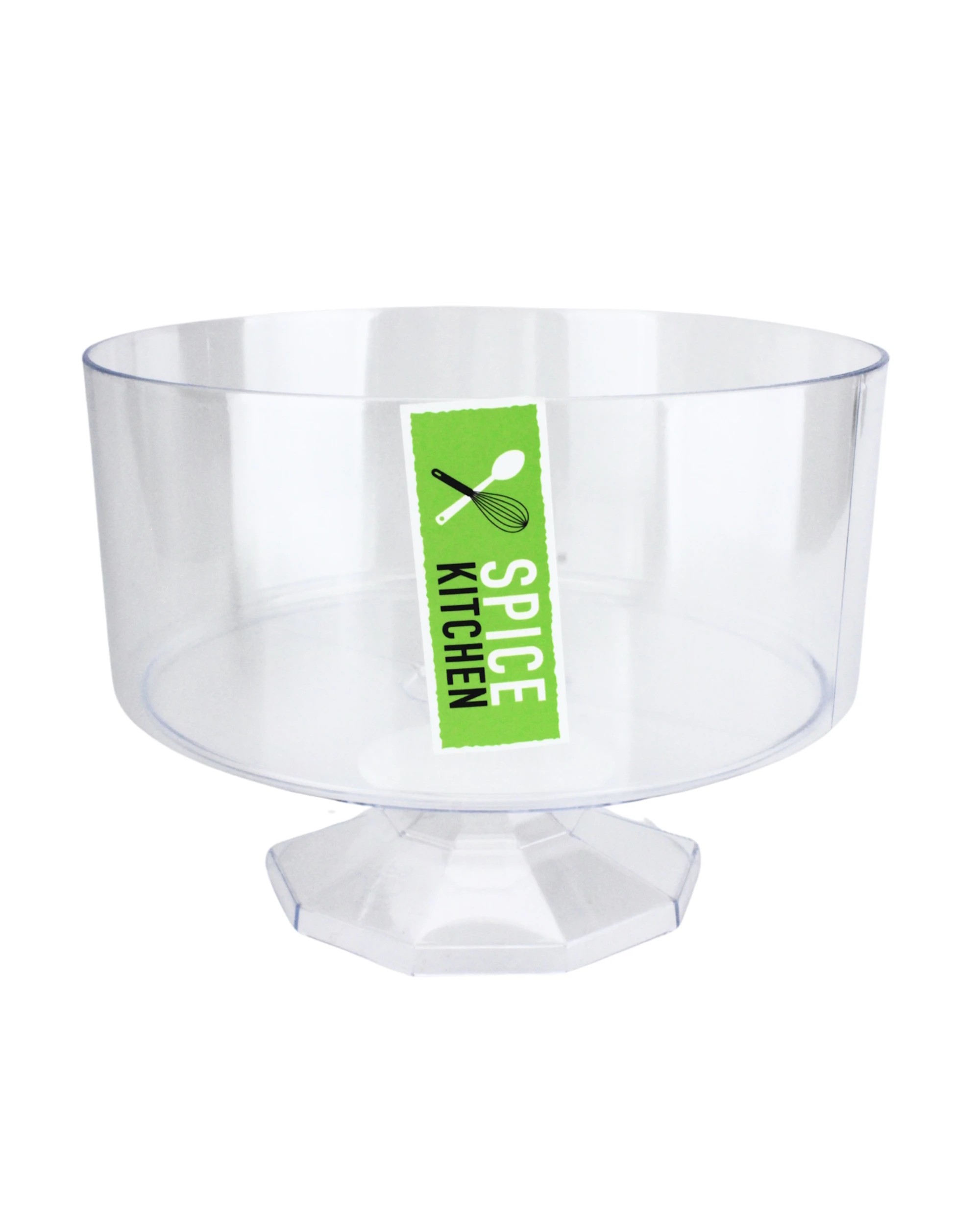 1 Durmaz Clear Pedestal Plastic Bowl 15cmClear - Clear, 1 of 2