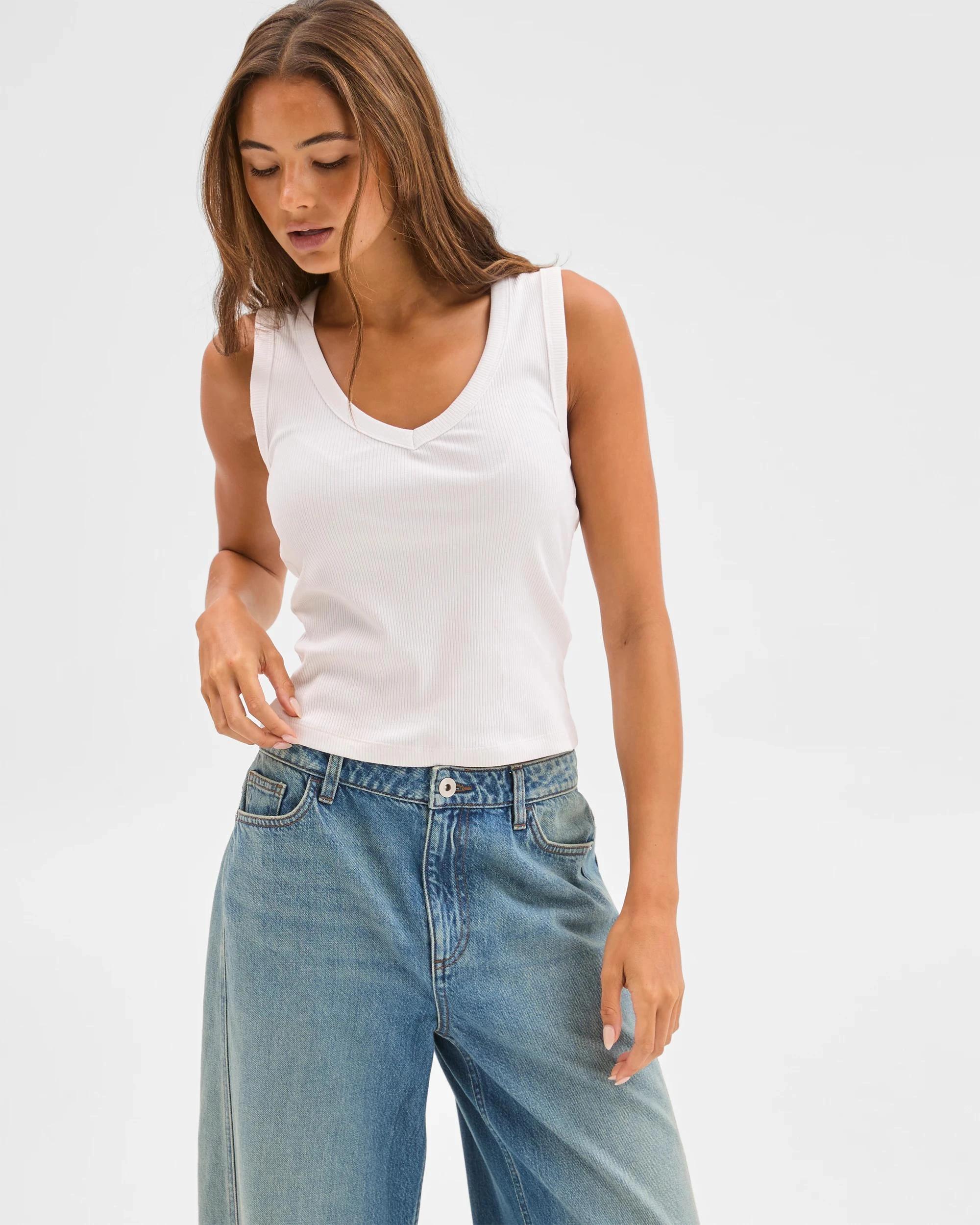 4 Lily Loves Barrel Leg Denim Jeans OKINAWA BLUE, 4 of 7