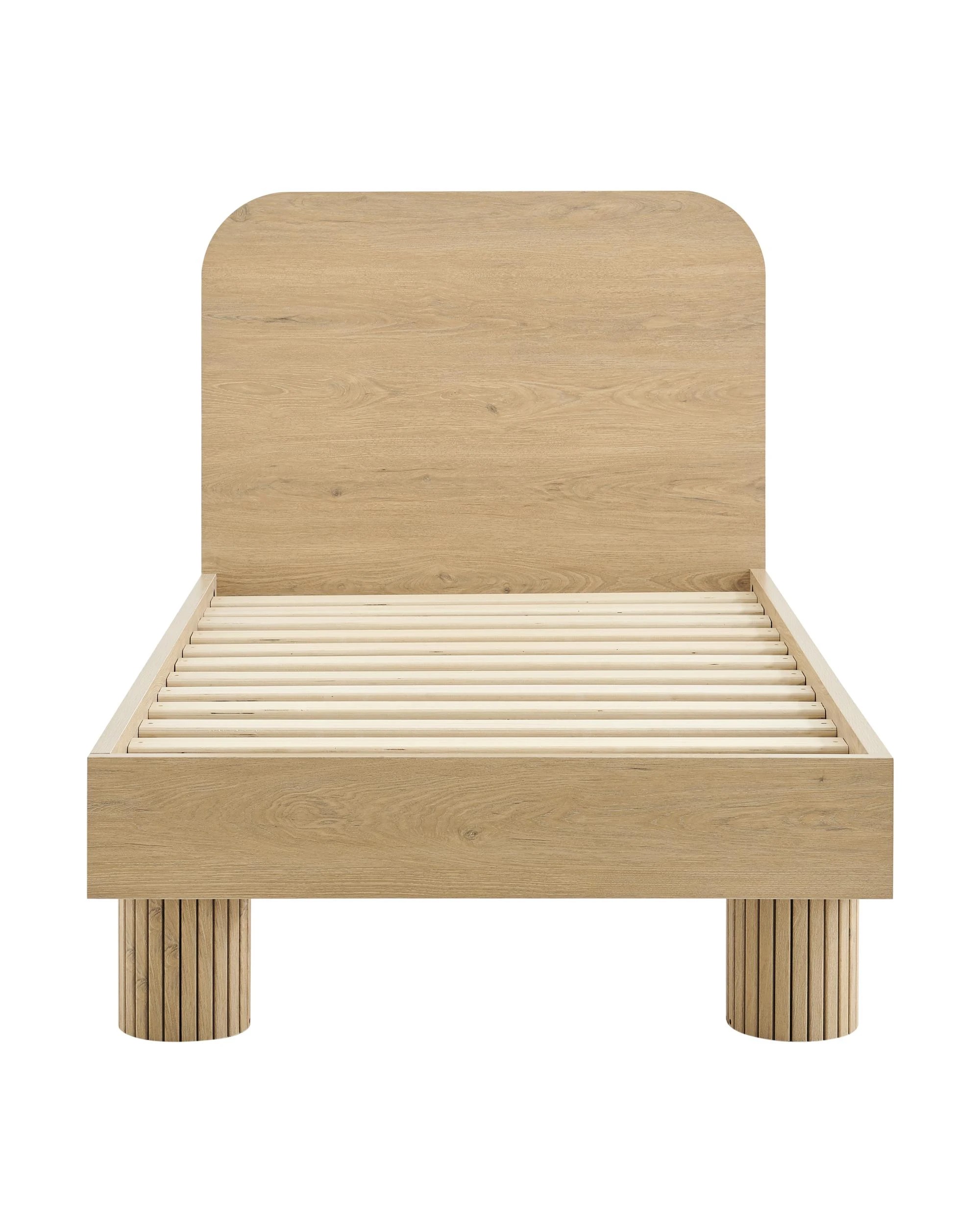 3 Kodu Bed Frame Single Rounded - Natural, 3 of 9
