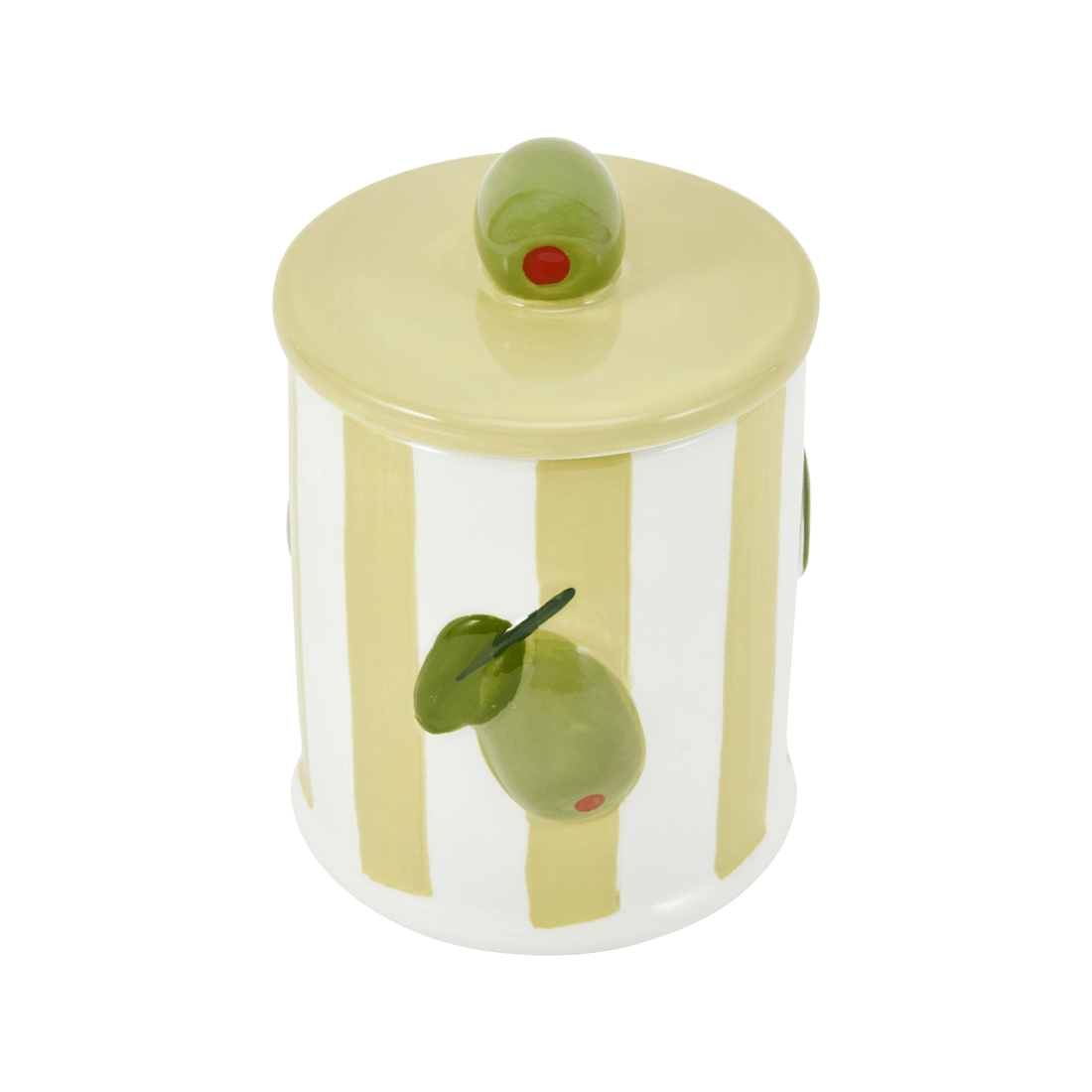 3 Mediterranean Olive Stripe Candle, 3 of 6