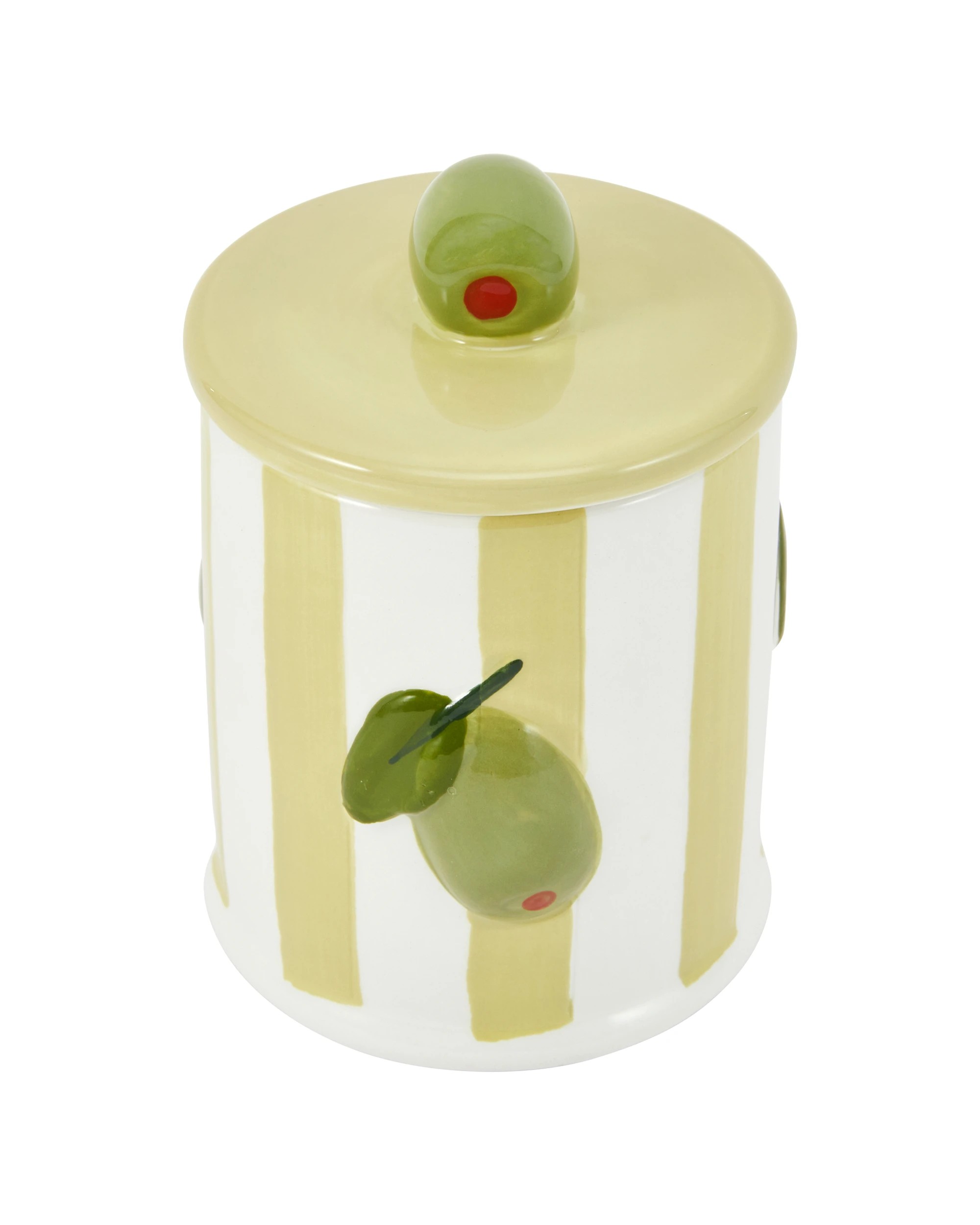 3 Mediterranean Olive Stripe Candle, 3 of 6