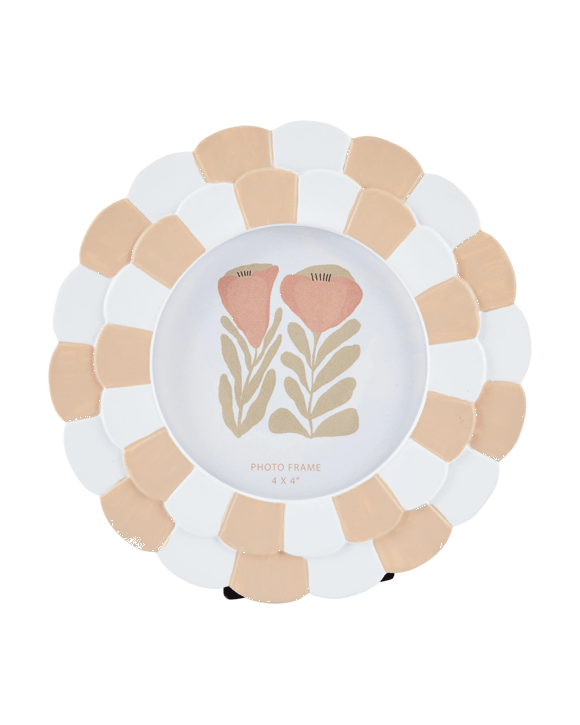 Resin Circle Frame 4in. x 4in. - Pink