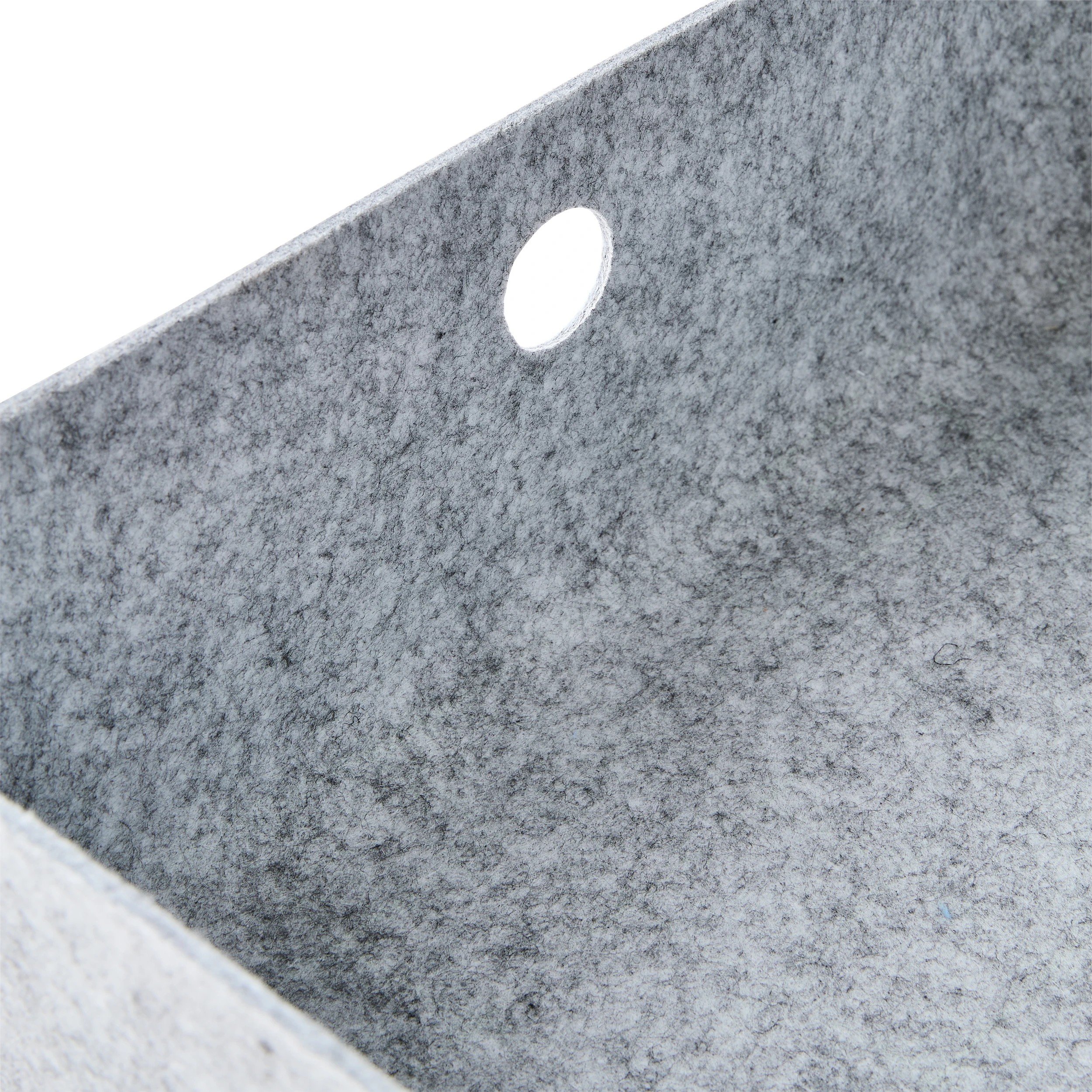 7 Felt Underbed Basket with Lid - Grey, 7 of 10