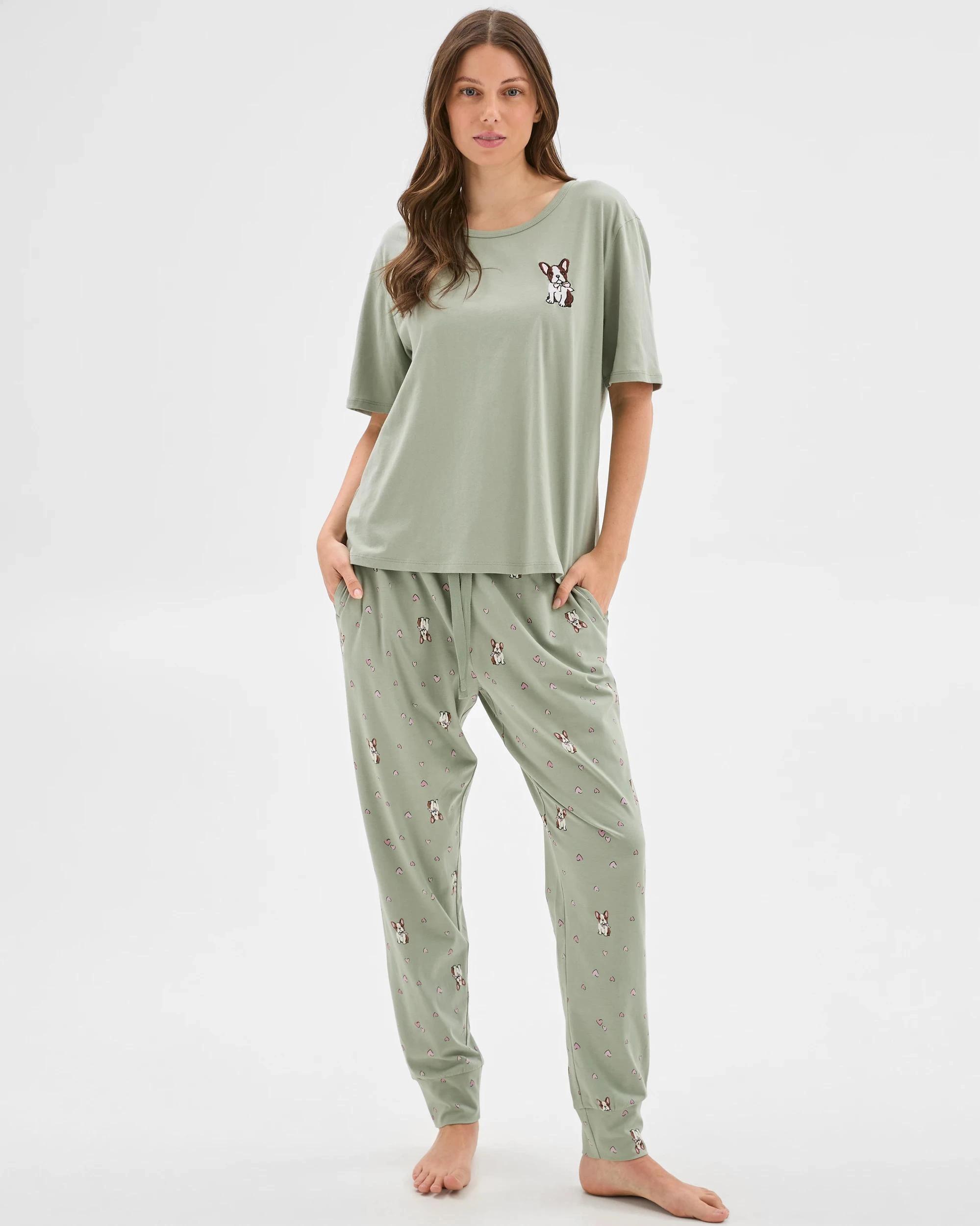 2 Target Woman Australian Cotton Printed Sleep Top DOG, 2 of 5