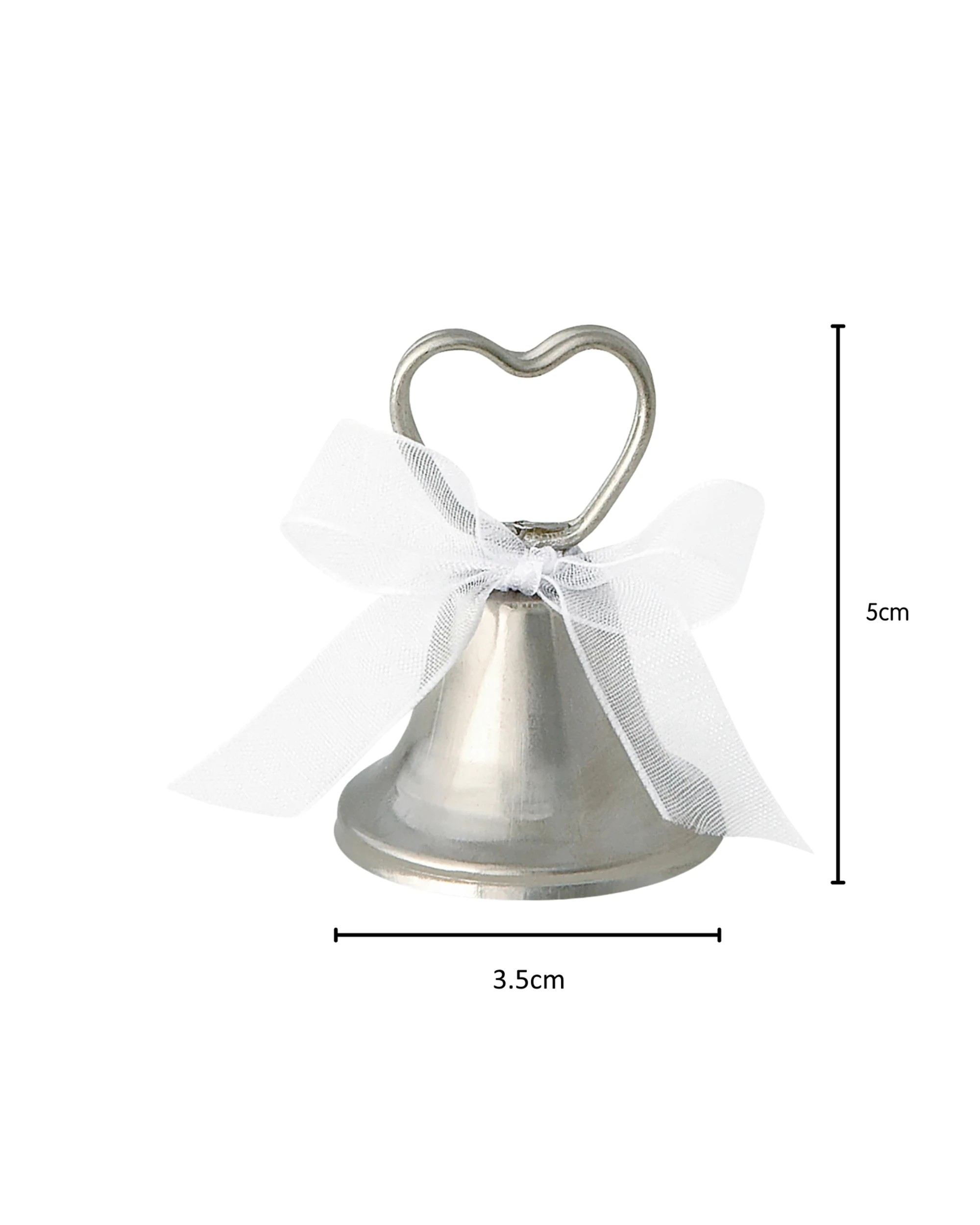 2 Unique Silver Bell Place Card Holders Pack of 12 - Silver, 2 of 3