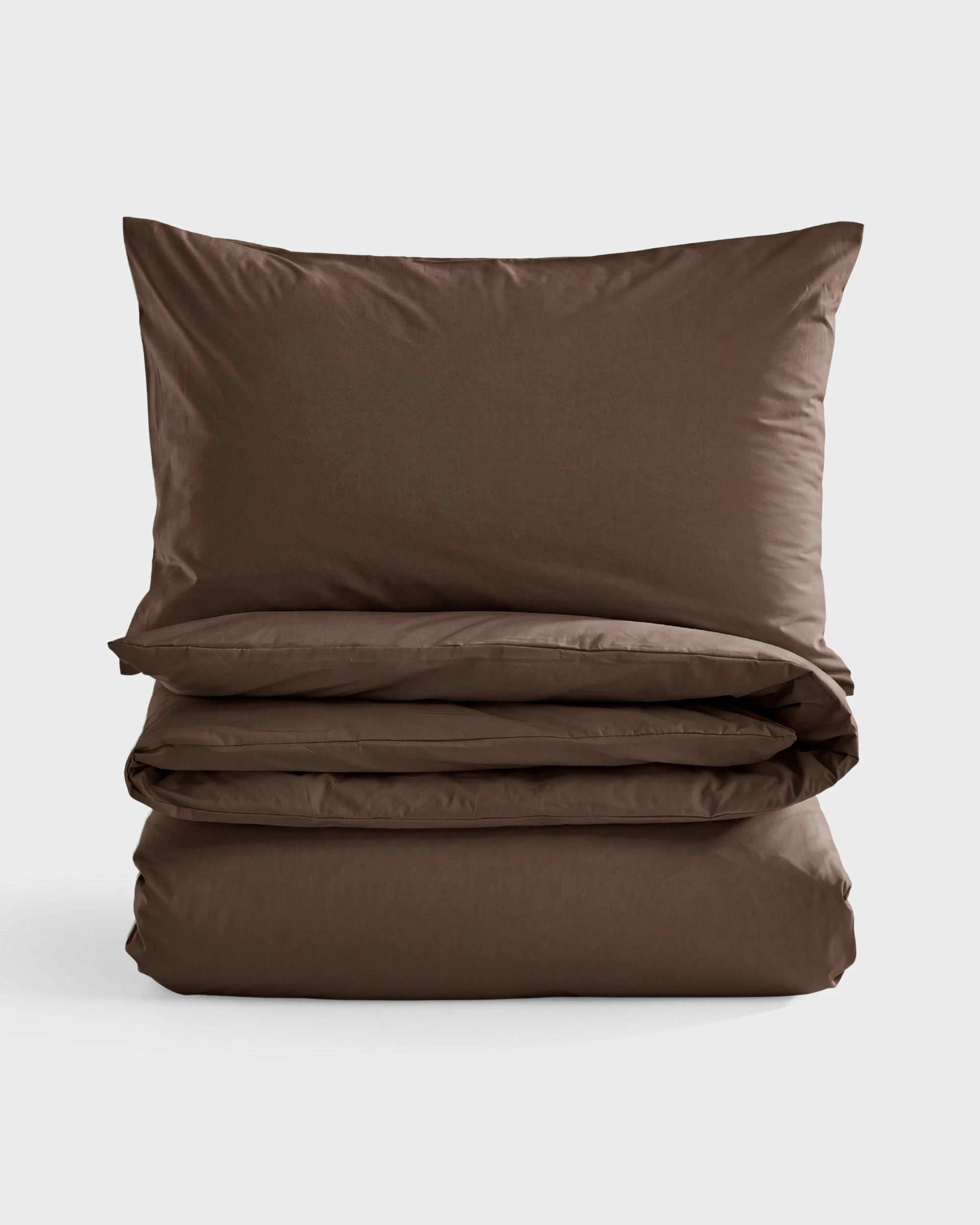 2 Dreamaker 300TC Cotton Percale Quilt Cover Set - Super King Bed - Chocolate, 2 of 5