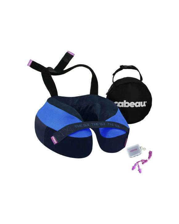 Cabeau The Necks Evolution S3 Memory Foam Neck Travel Pillow With Chin Support - Blue