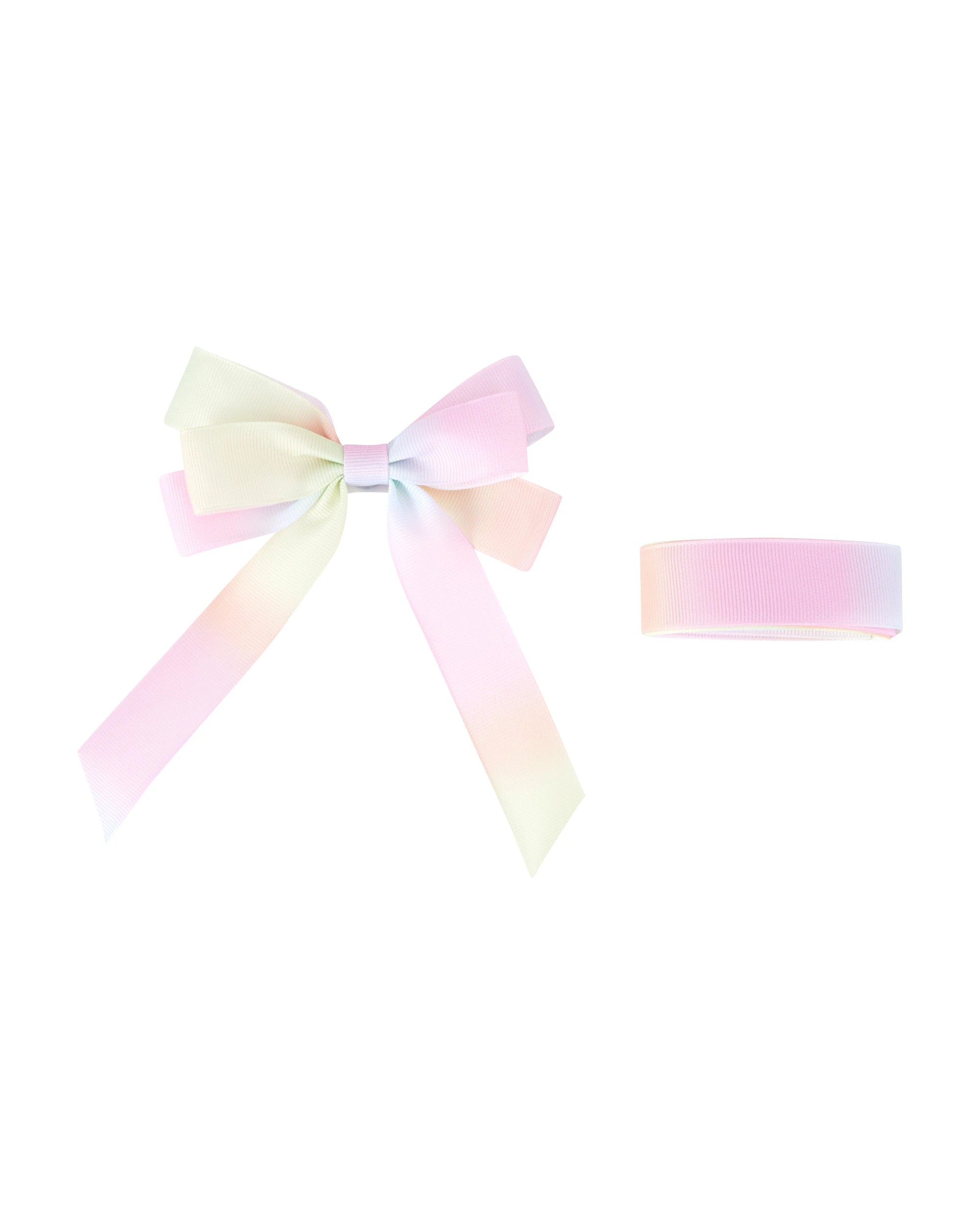 2 2 Piece Fabric Bow and Ribbon Set - Ombre, 2 of 4