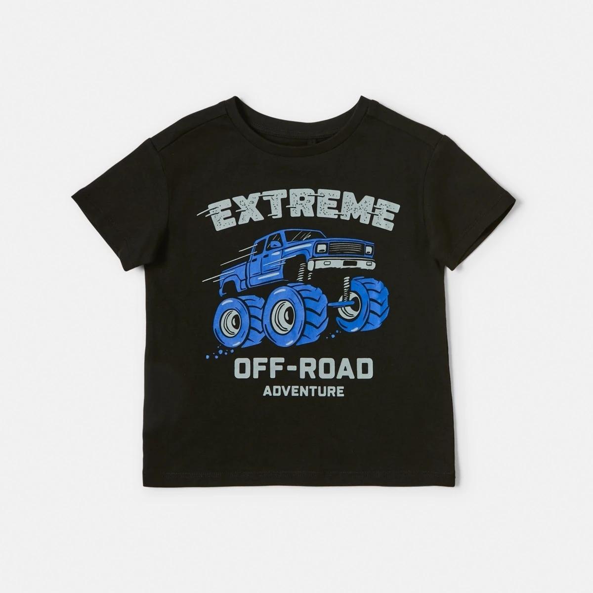 7 Chest Print T-shirt Blk Extrem, 7 of 8