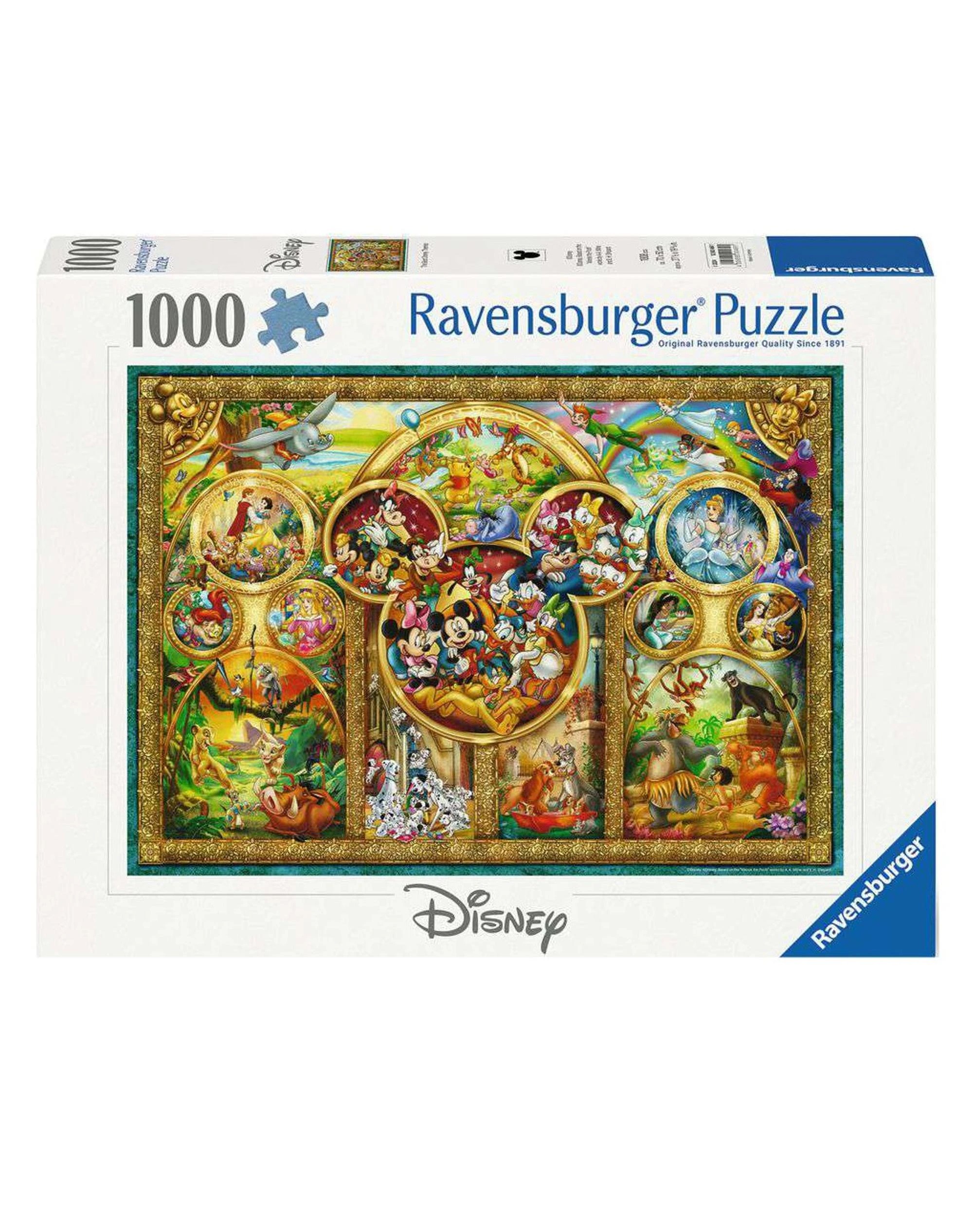 1 Ravensburger Disney Best Themes 1000 Piece Jigsaw Puzzle, 1 of 2