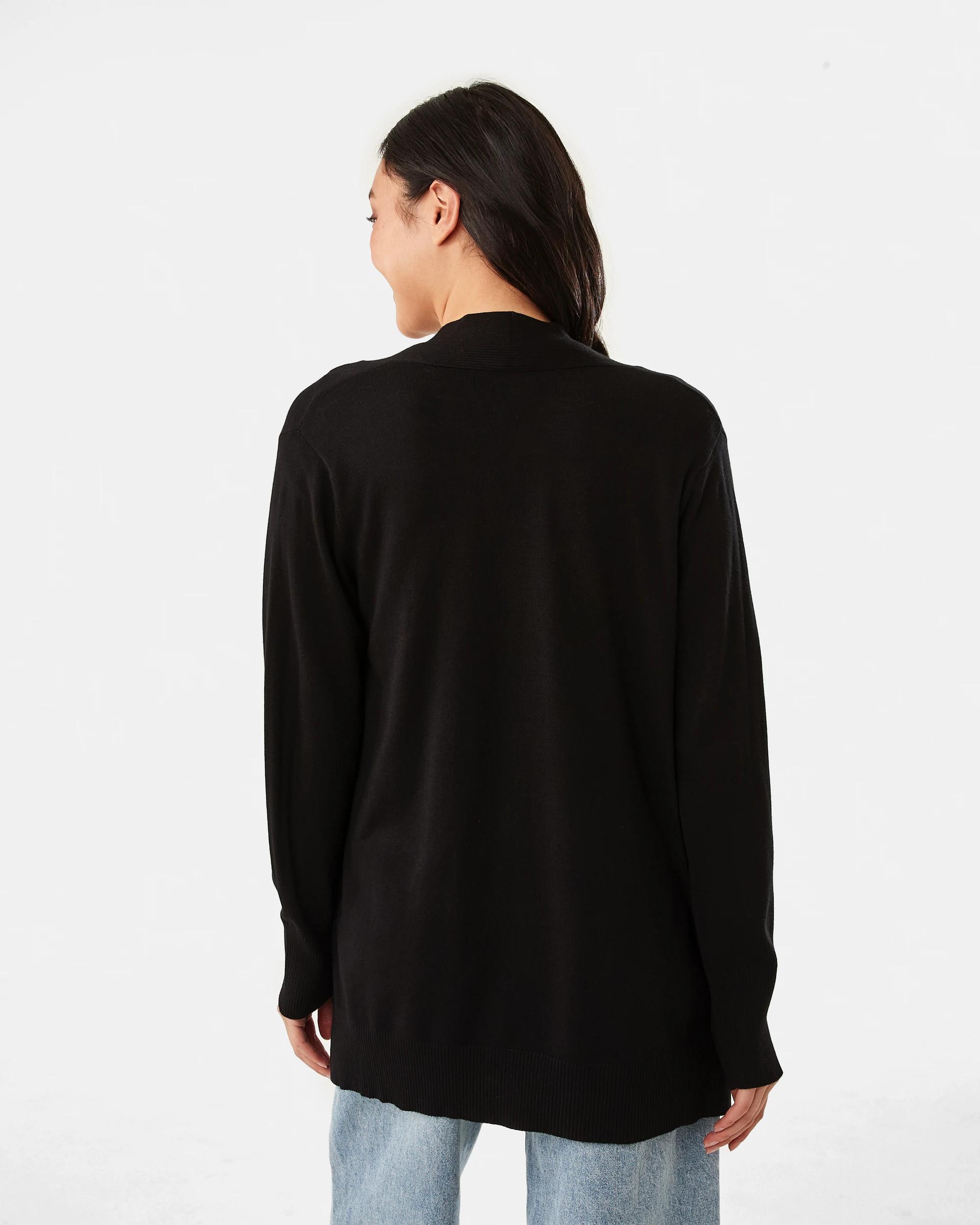 3 Long Sleeve Cardigan Black, 3 of 7