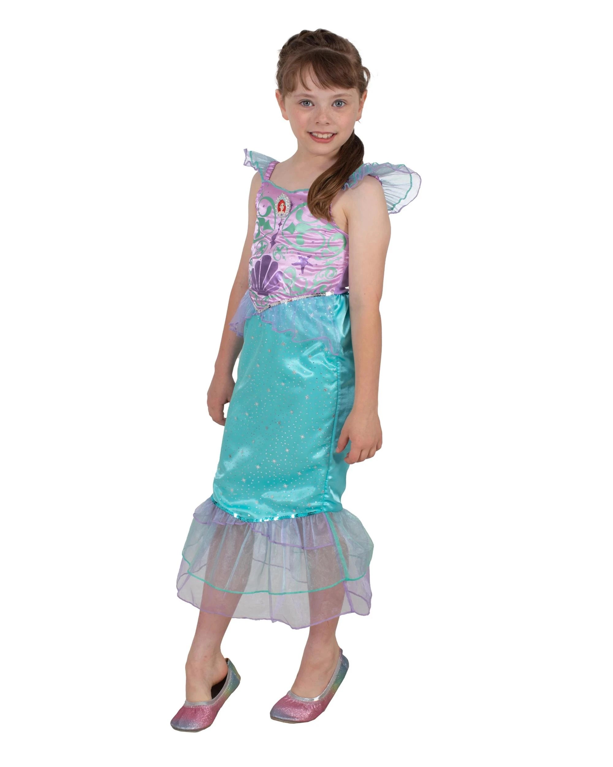 3 Disney Princess - Ariel Deluxe Kids Costume - Green, 3 of 4
