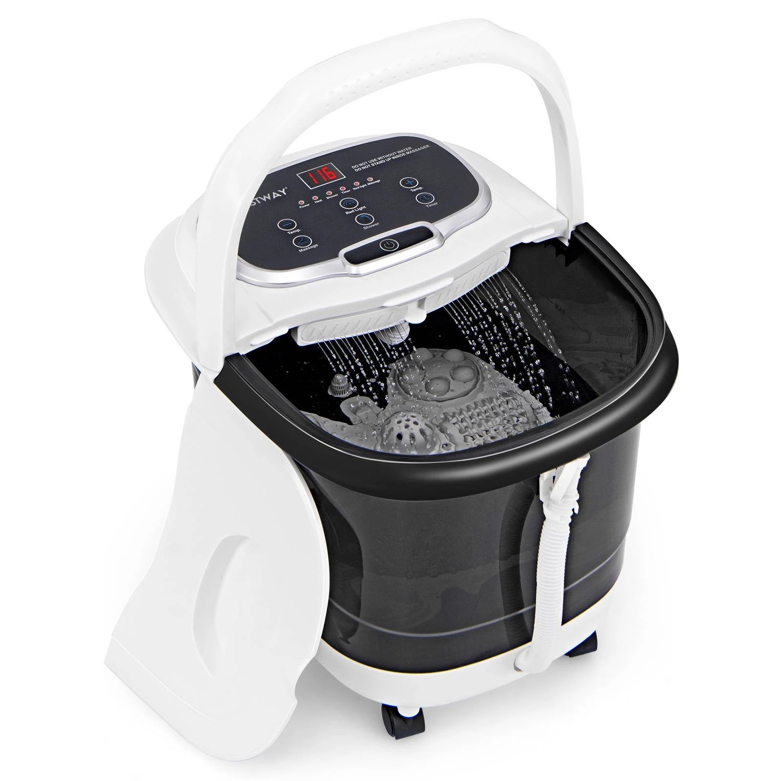 1 Costway Foot Spa Massager w/Heat & Timer Electric Footbath Tub, 1 of 1