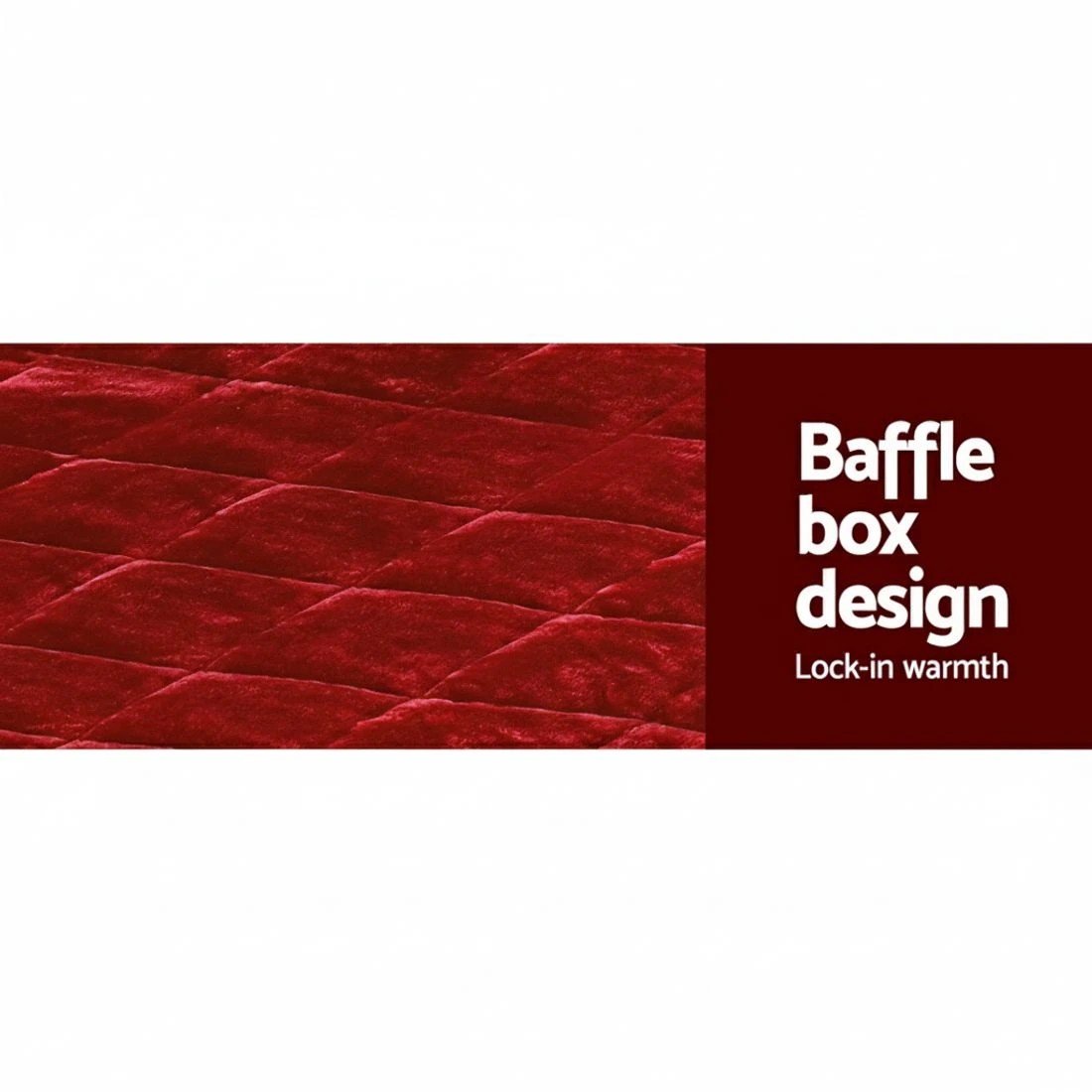 4 Giselle Bedding Faux Mink Quilt Burgundy Queen - Queen Bed - Burgundy, 4 of 6