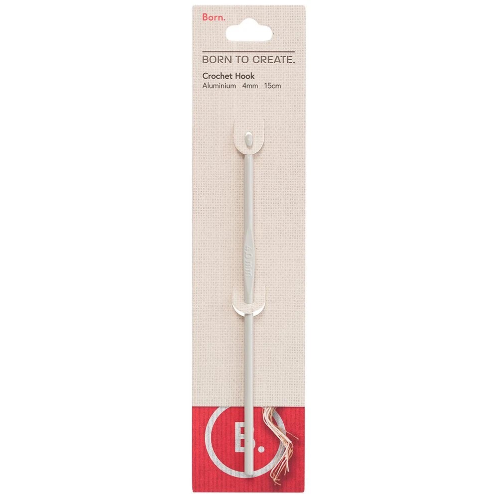 1 Born Aluminium Crochet Hook 4mm, 1 of 3