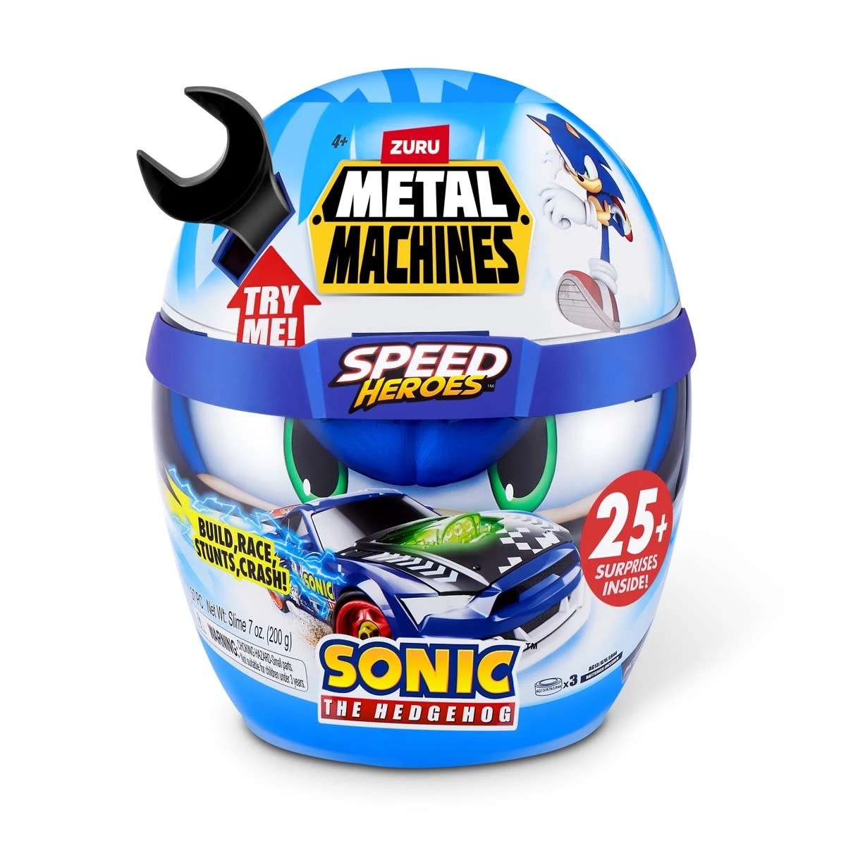 1 Zuru Metal Machines Speed Heroes Sonic The Hedgehog - Assorted, 1 of 10