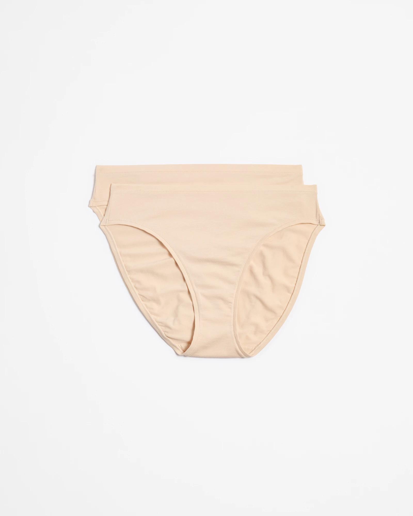 1 Target 2 Pack Bamboo High Cut Briefs BARE BEAUTY, 1 of 4