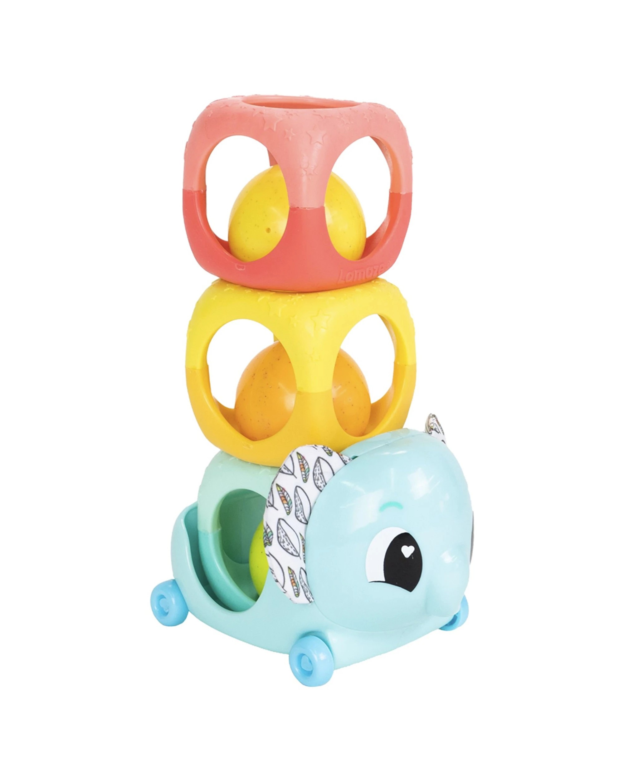 1 Lamaze Stack And Roll Lock And Block Baby Rattle Playtoy Set - Multi, 1 of 3