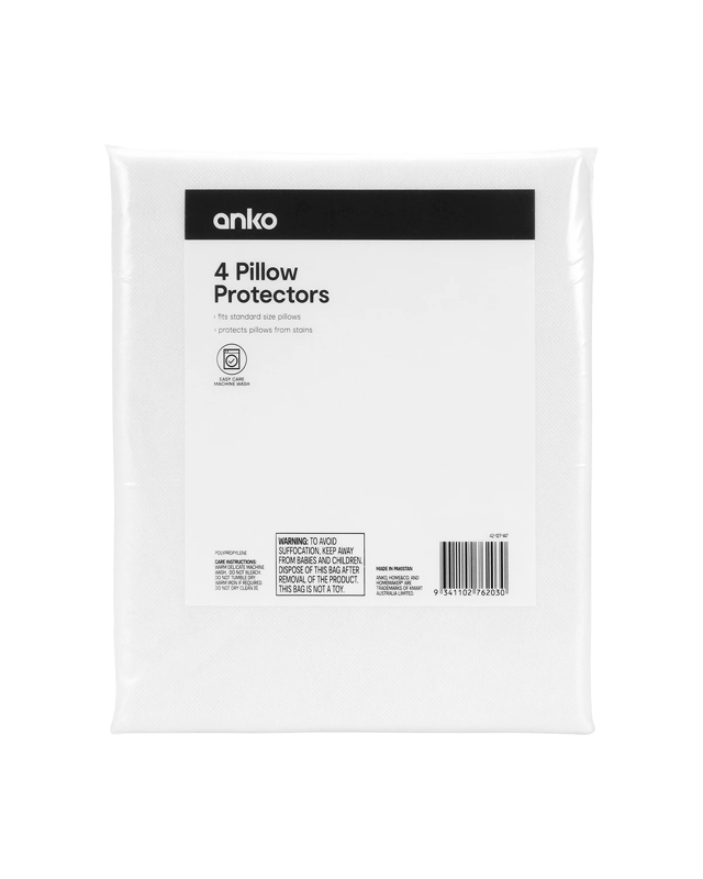 4 Pack Pillow Protectors - W
