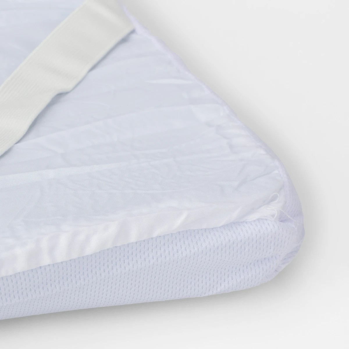 3 Gel Infused Memory Foam Mattress Topper - Queen Bed, White, 3 of 5