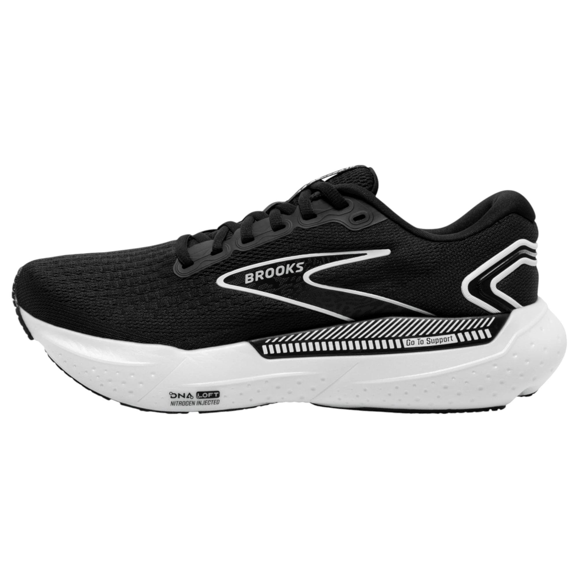 2 Brooks Mens Glycerin 21 Athletic Running Shoes BLACK/GREY/WHITE, 2 of 6