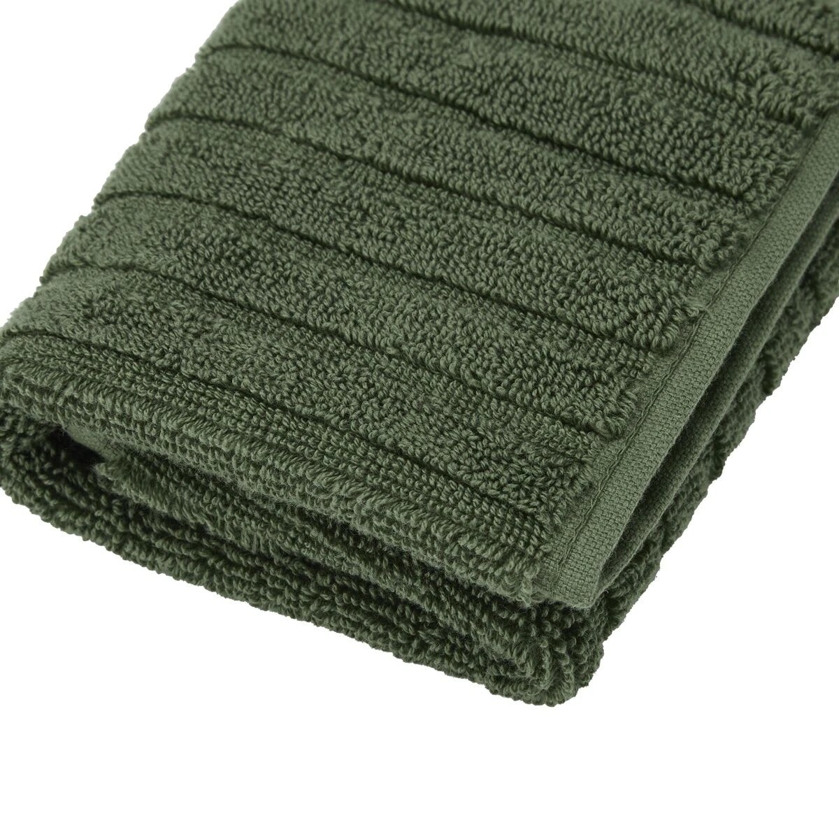 4 Cotton Face Washer - Green, 4 of 5