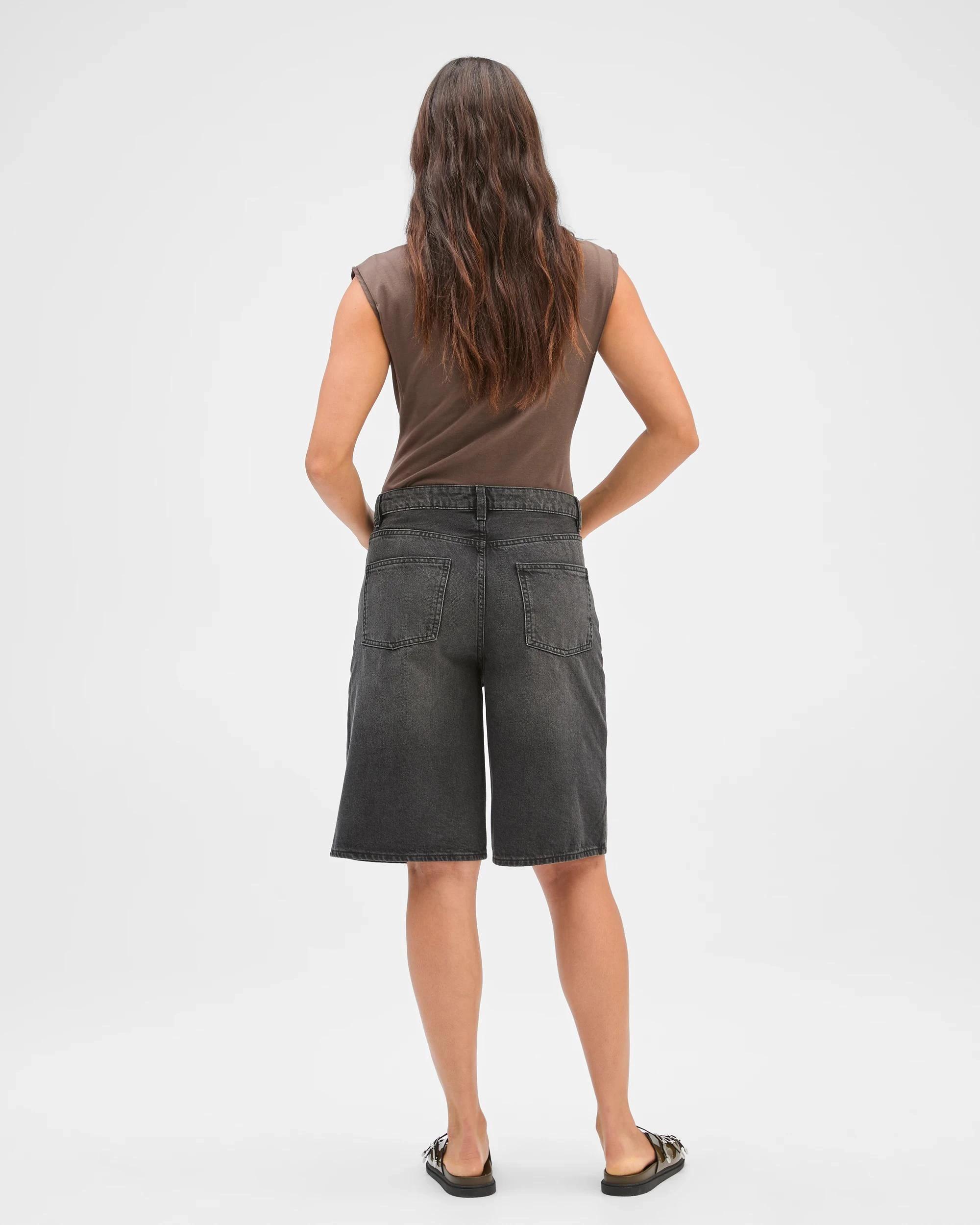 6 Denim Jorts - Lily Loves SMOKEY BLACK, 6 of 6