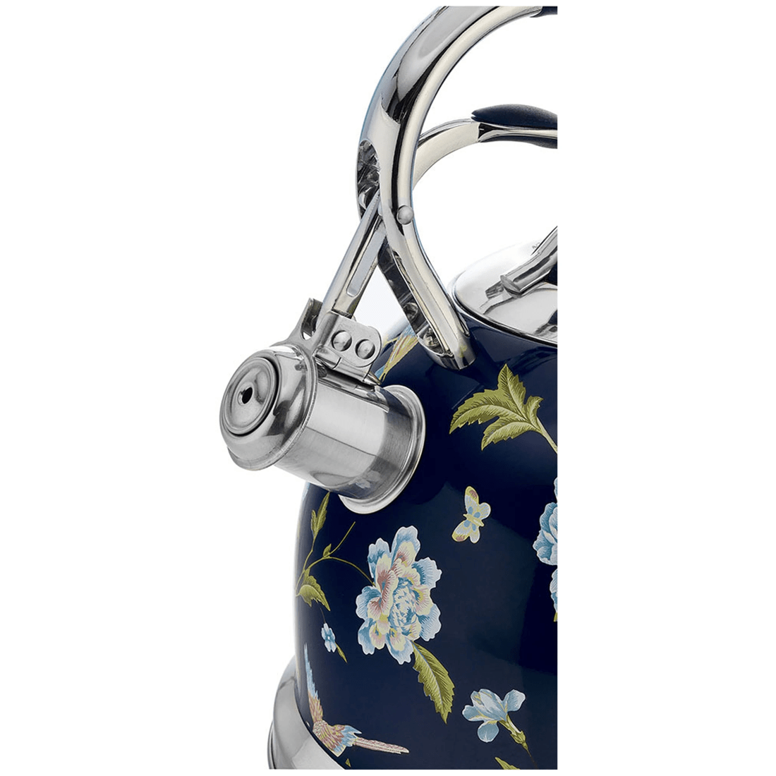 6 Laura Ashley Stove Top Kettle 2.5L - 10 Cup Stainless Steel Whistling.
 - blue, 6 of 7