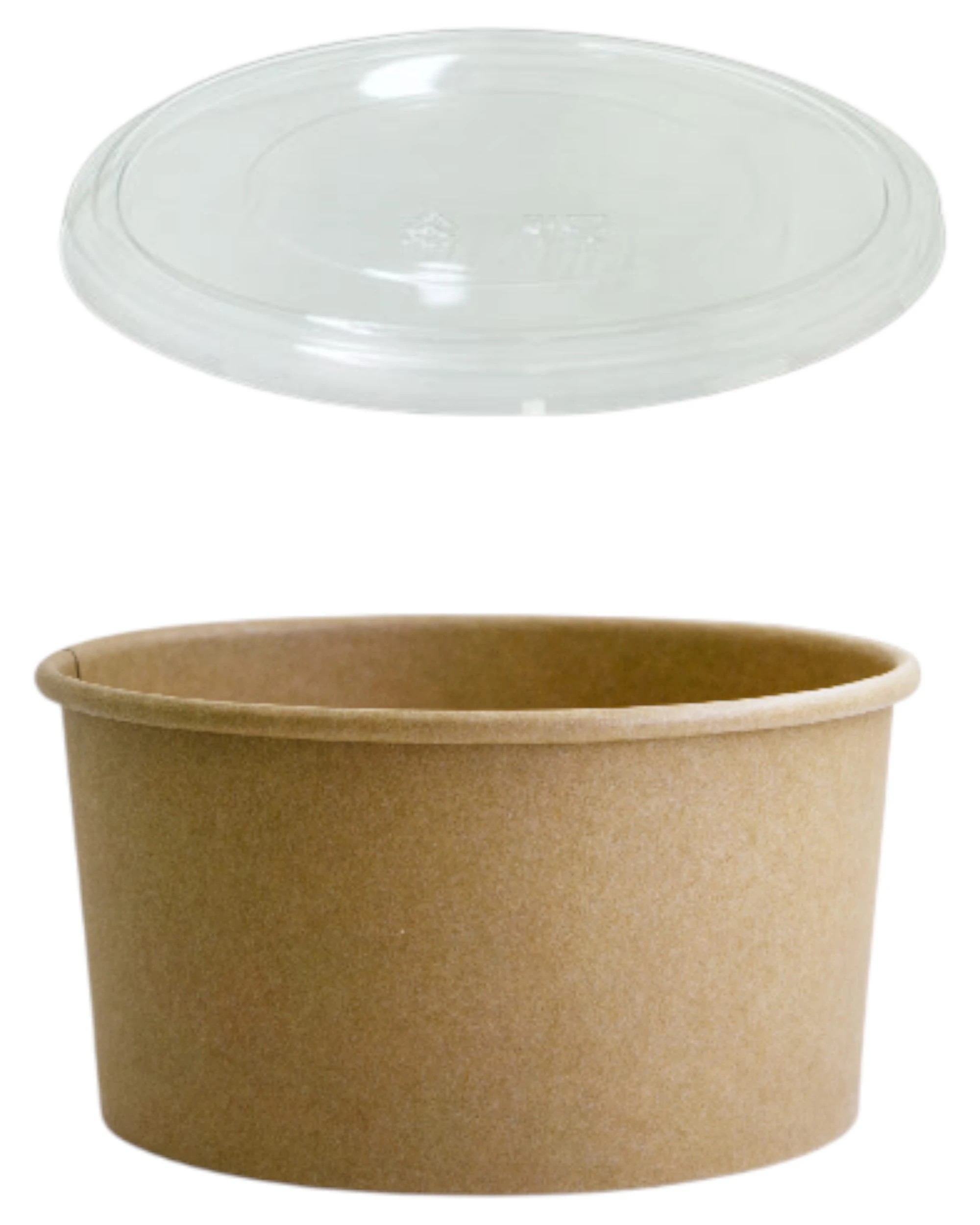 1 Huhtamaki 50 Pack Kraft Paper Food Bowls And Lids 1000ml - Brown, 1 of 1