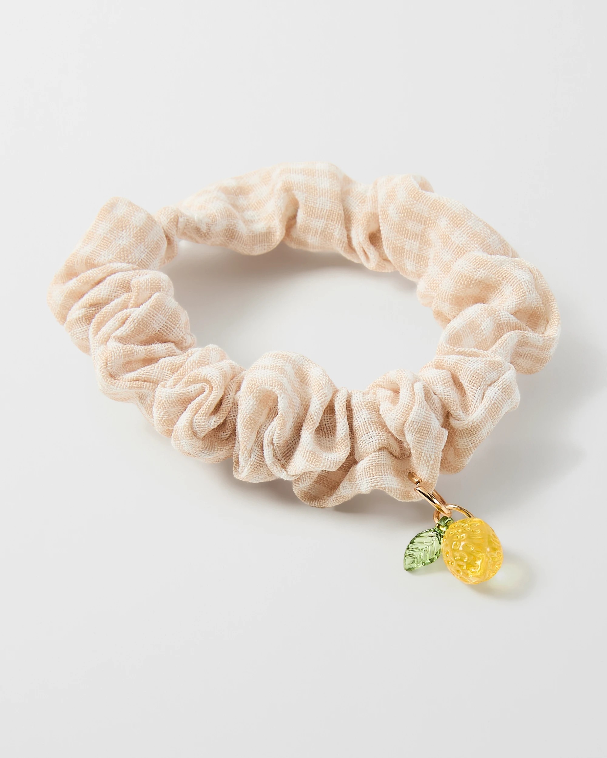 7 4 Pack Mini Fruit Hair Scrunchies - Gingham, 7 of 7