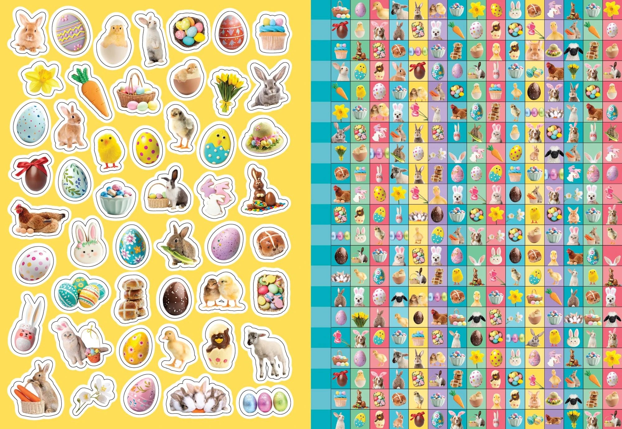 3 Easter 1000 Stickers & Colour - Book, 3 of 3