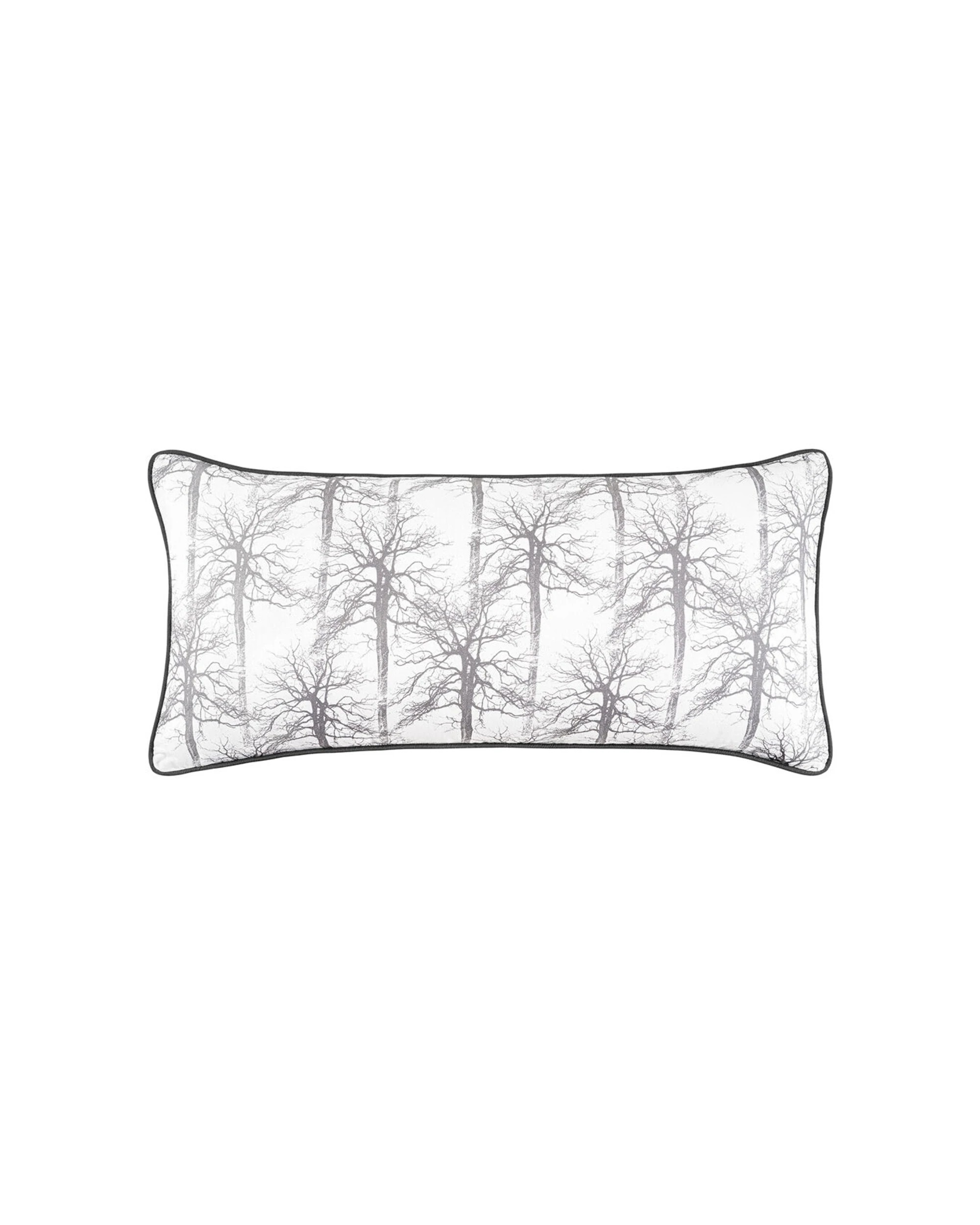 1 Bianca Myrtleford Rectangular Lumbar Cotton Sateen Cushion 30x60cm Rustic - Grey, 1 of 1