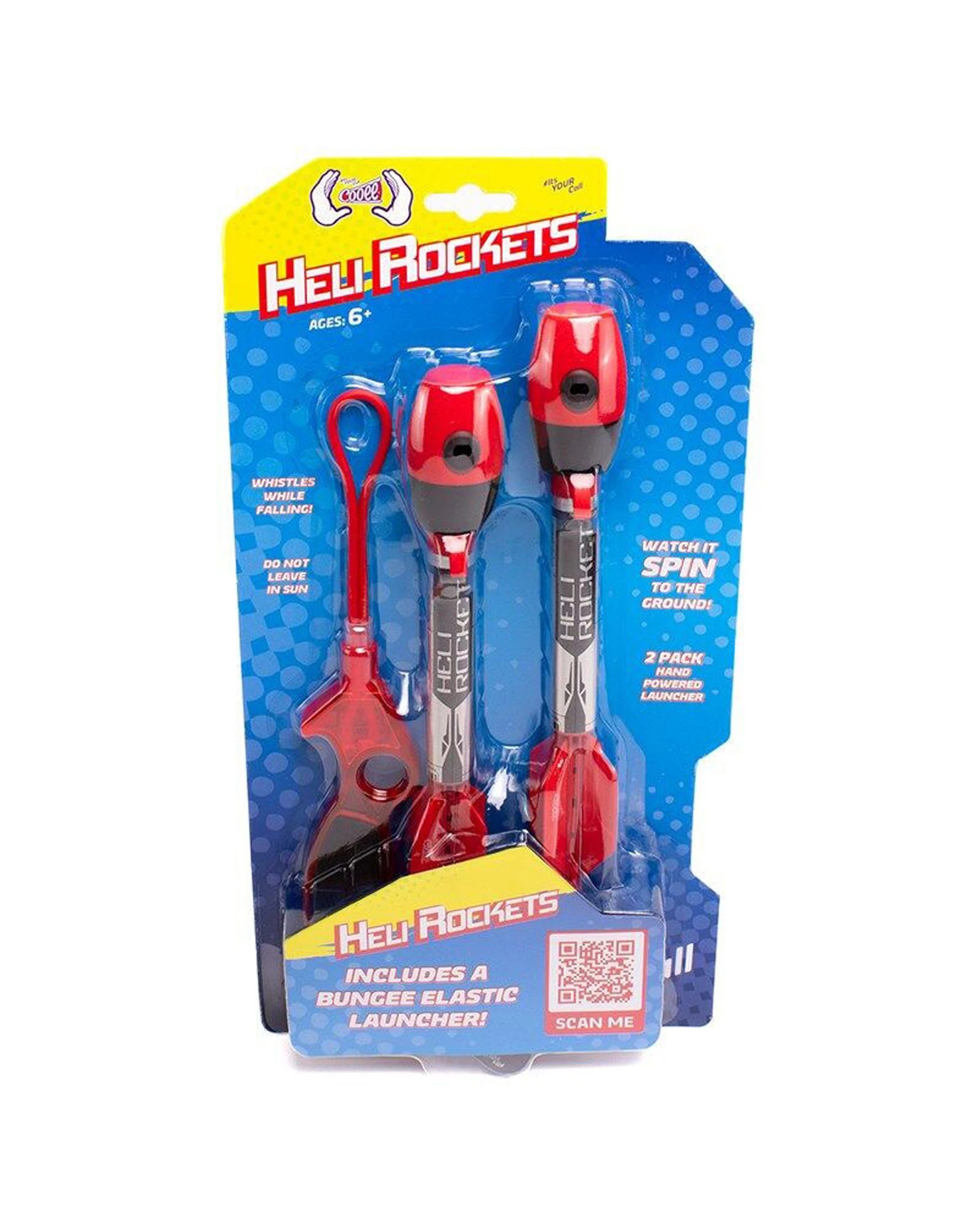 2 Cooee 2pc Soft Foam Tip Heli Rockets Kids Outdoor Toy - Multi, 2 of 4