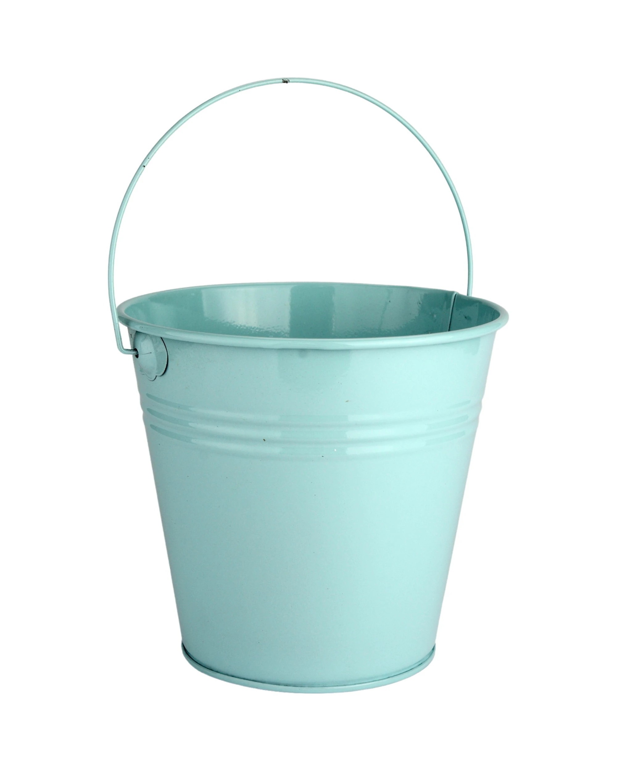 1 Partyrama Light Blue Metal Bucket 12cm - Light Blue, 1 of 1