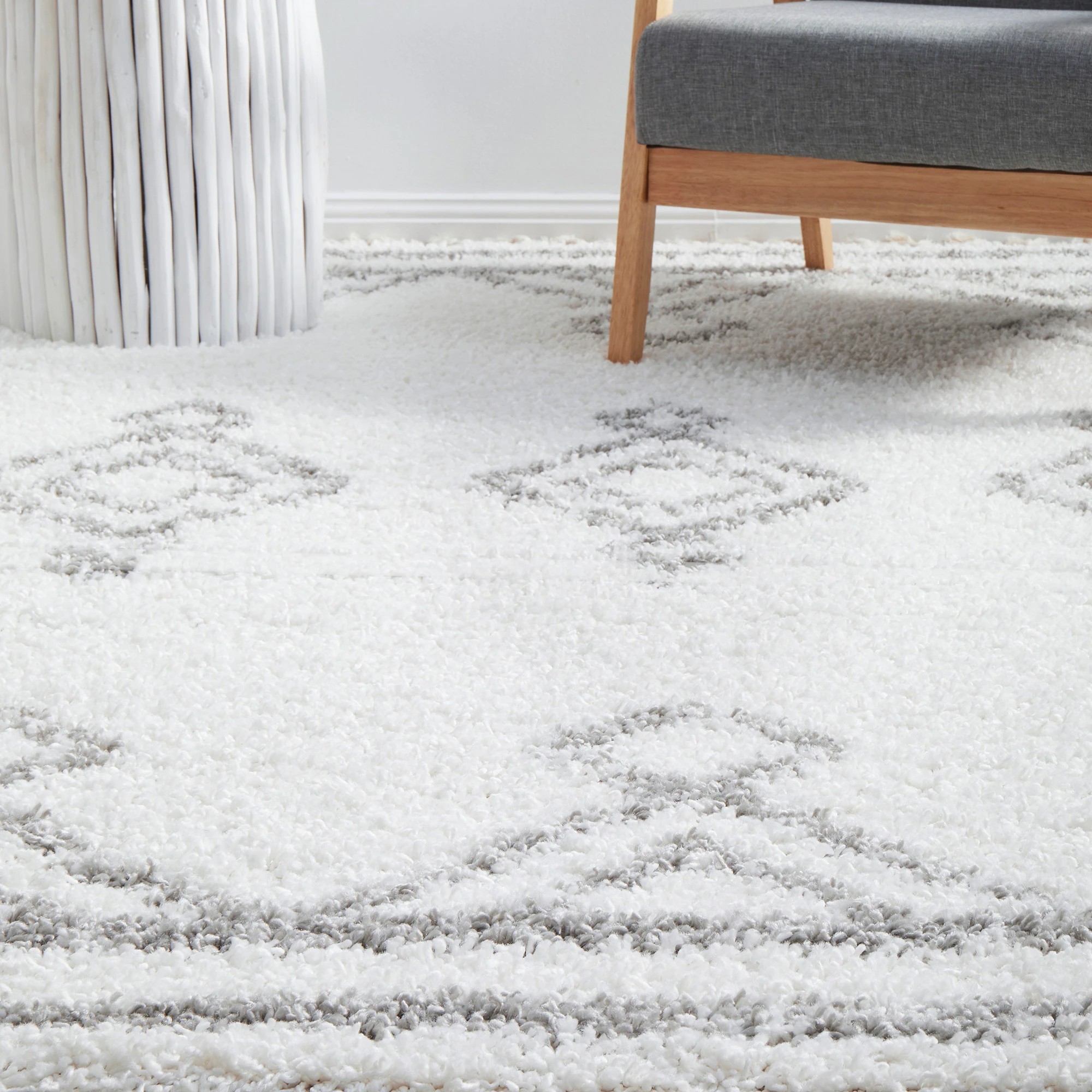 1 Common Ground Rugs Tangier Temara 170x120cm - Small Shag Rug - Natural, 1 of 8
