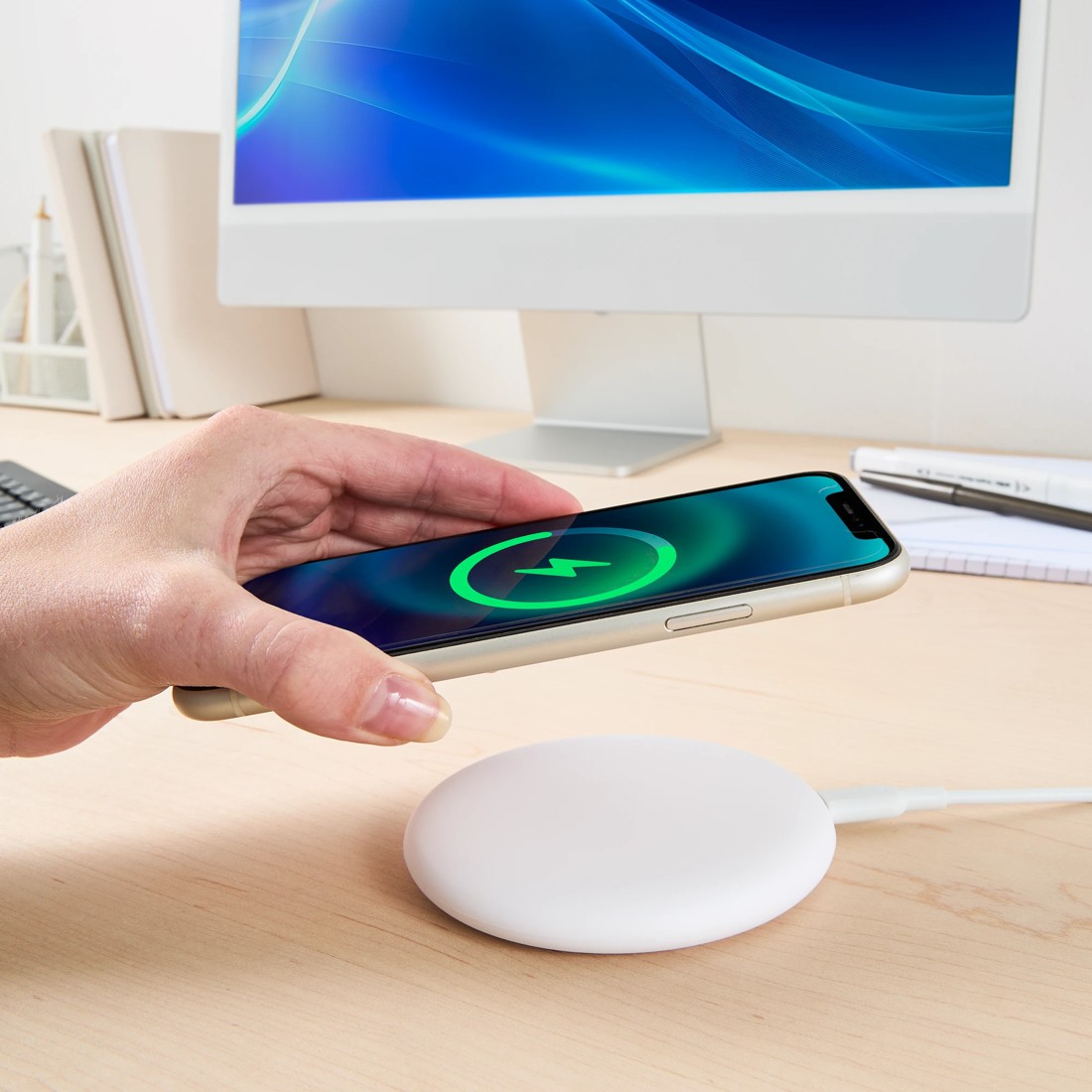1 15W Wireless Charger Pad - White, 1 of 10