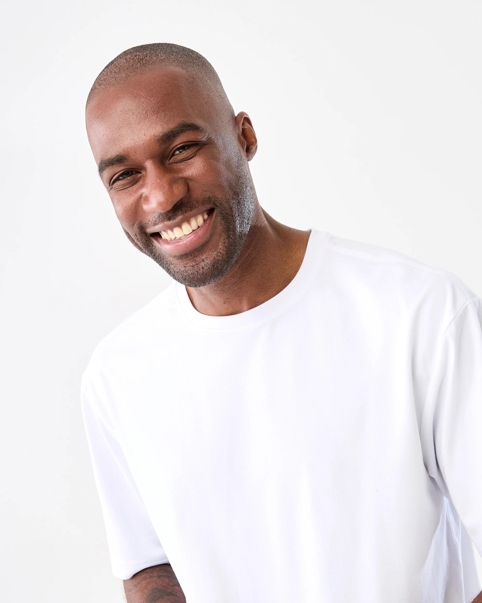 4 Active Mens Oversized Training T-shirt WHITE, 4 of 8