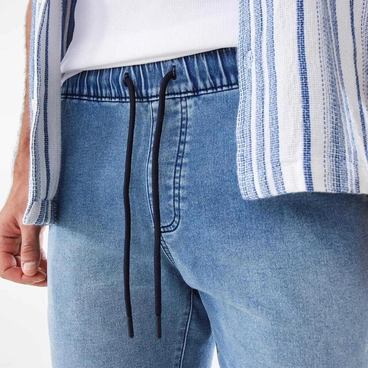 5 Denim Jogger Shorts VINTAGE BLUE, 5 of 7